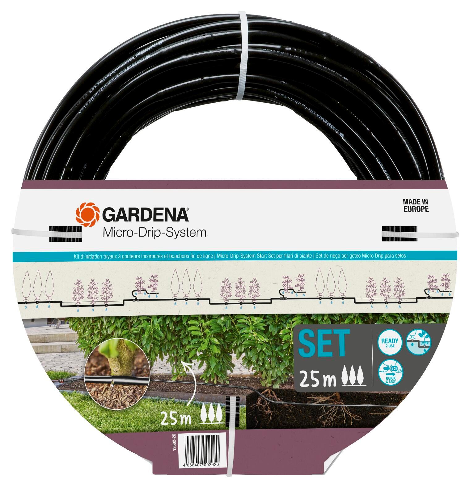 Kit d'arrosage goutte-à-goutte pour rangée de plantes GARDENA 13502-26 ...