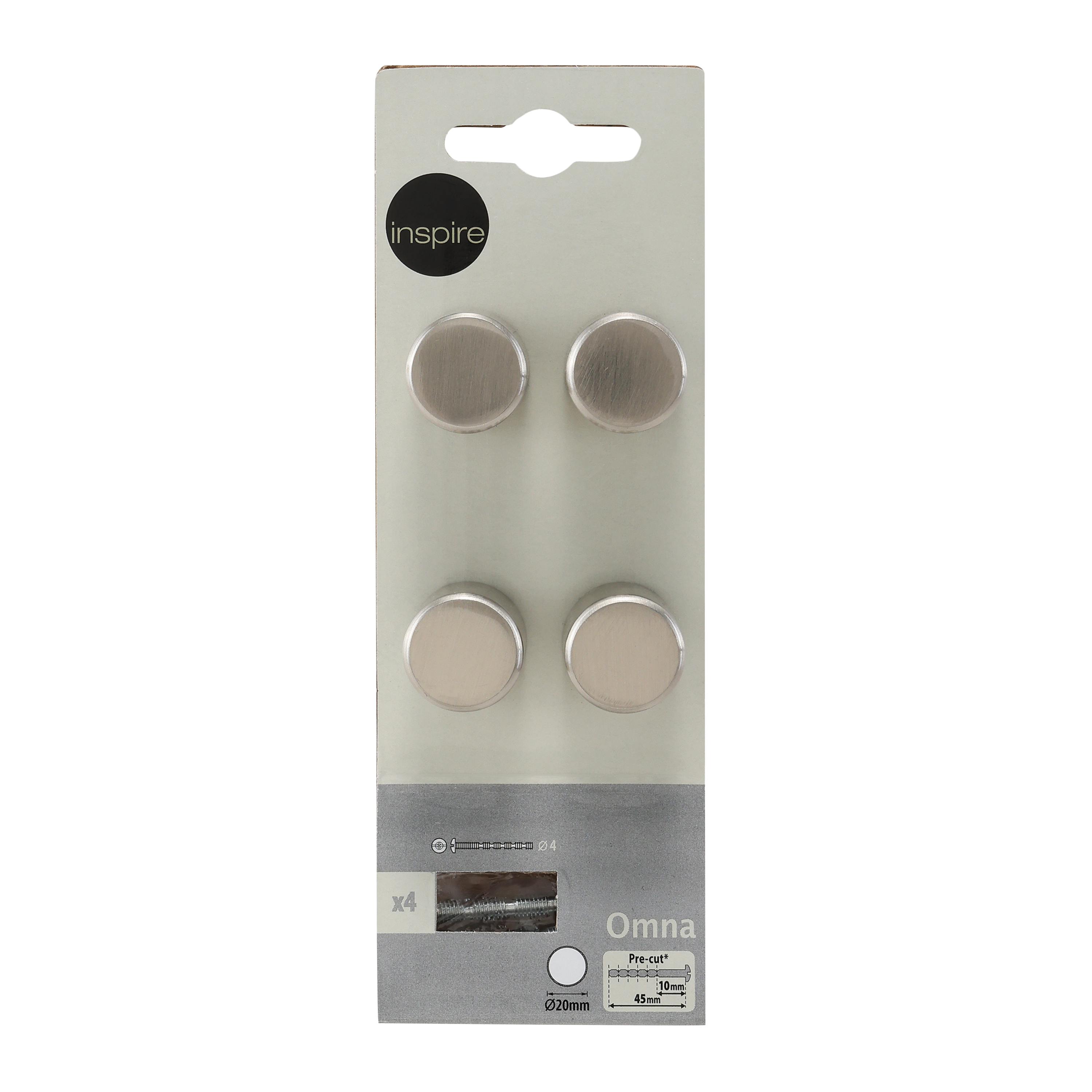 Gałka meblowa Omna 19.5 mm nikiel 4 szt. Inspire - 7