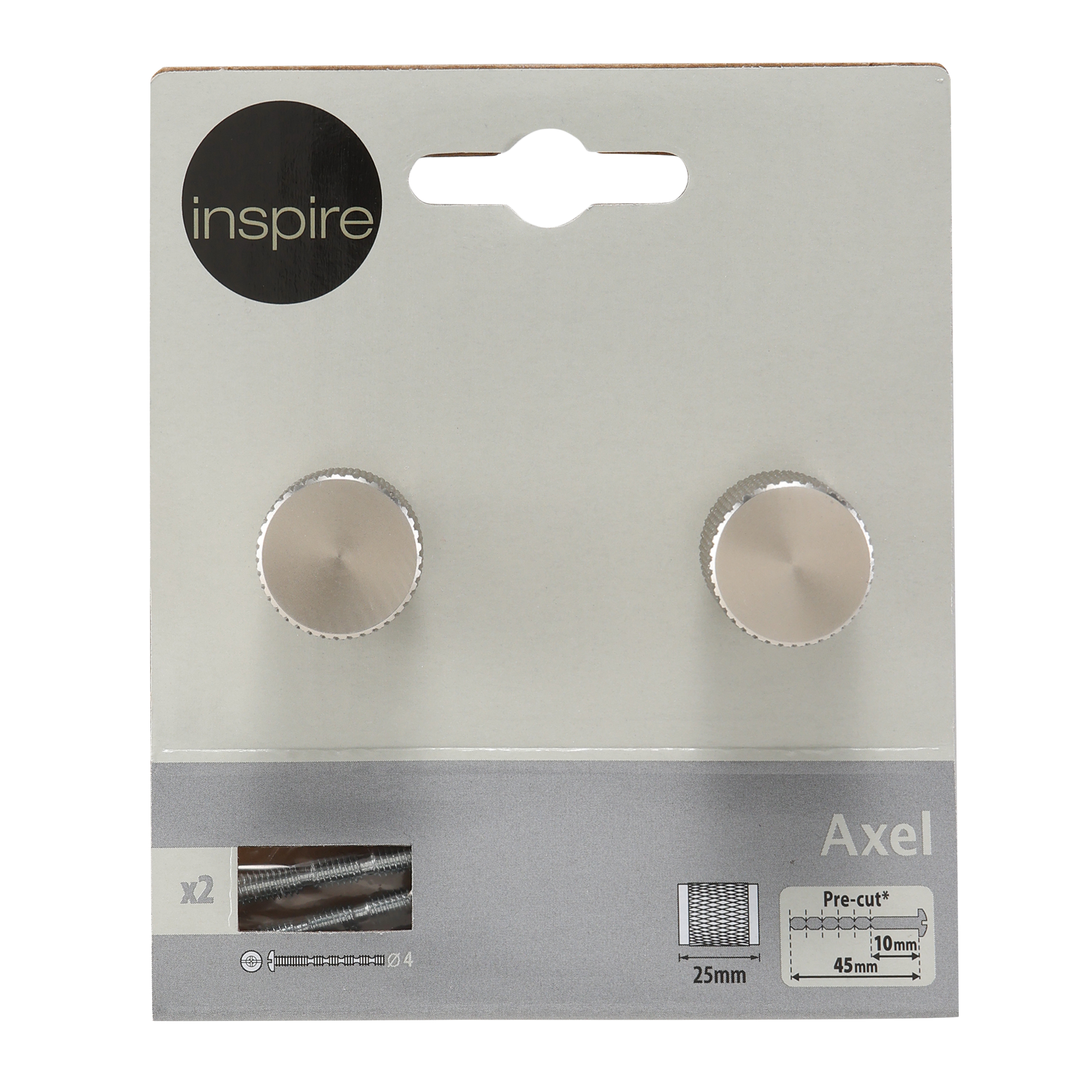 Gałka meblowa Axel 18 x 25 mm nikiel 2 szt. Inspire - 10