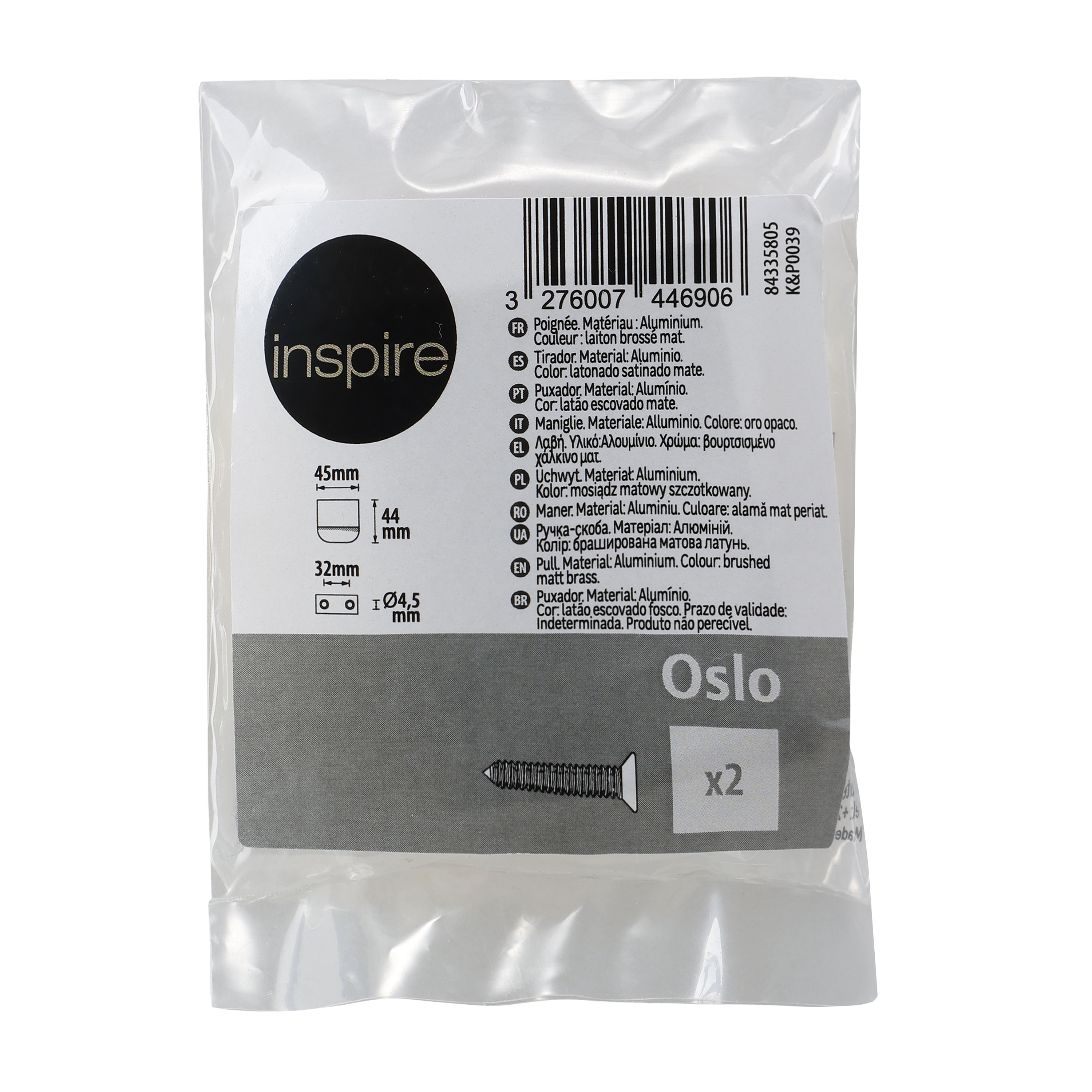 Uchwyt meblowy Oslo 32 mm złoty Inspire - 9