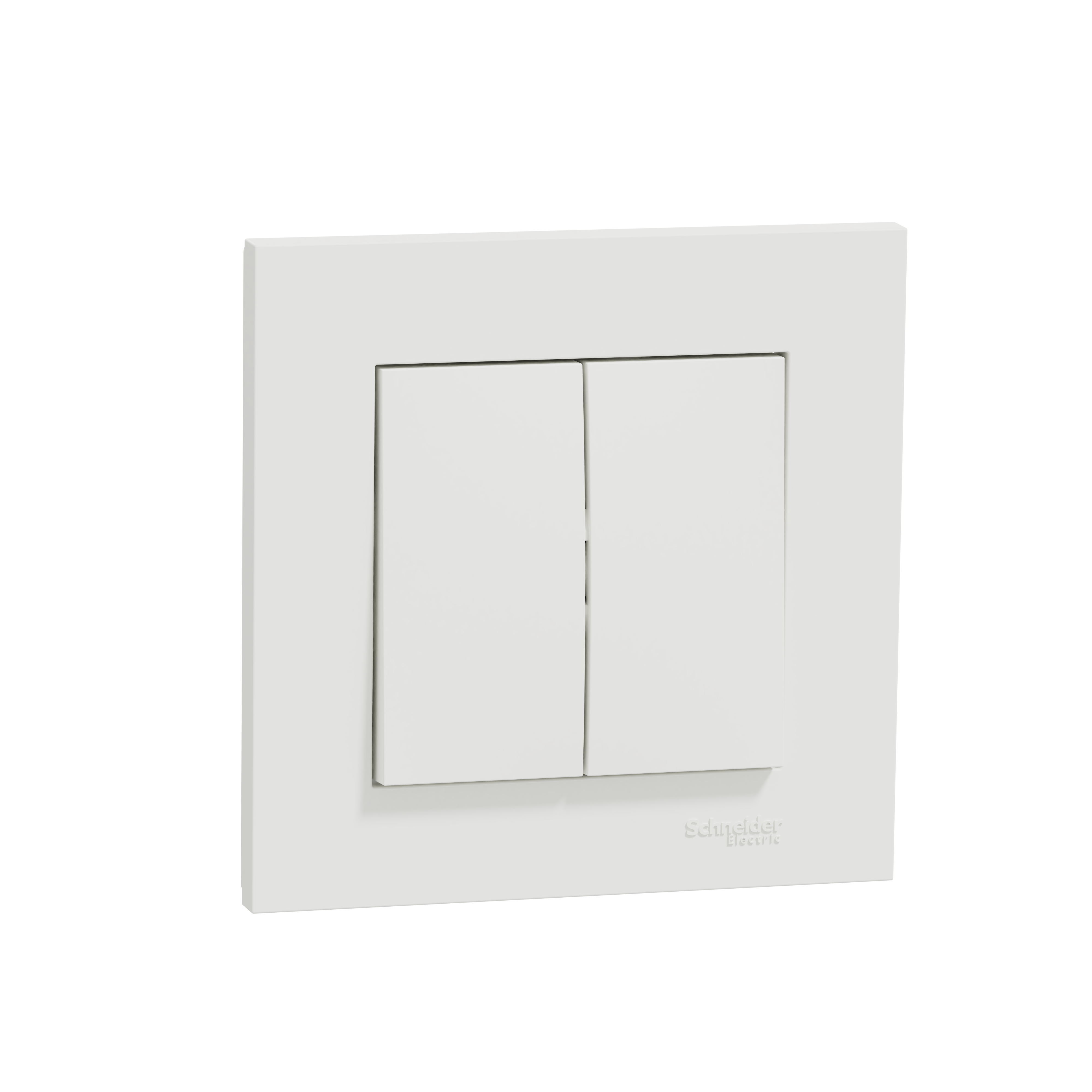 Doble conmutador SCHNEIDER ELECTRIC Miluz blanco - 2