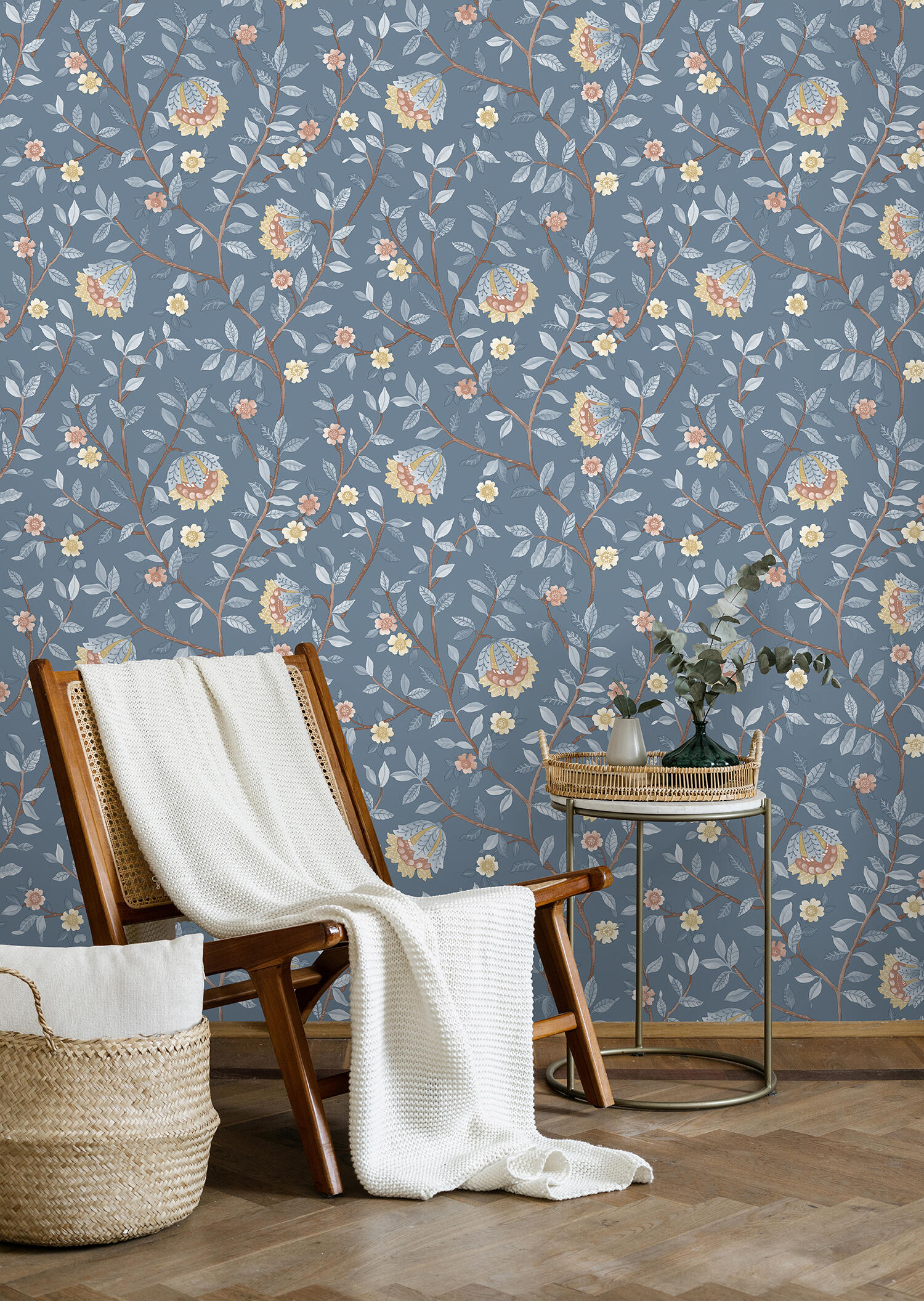 Rasch papier peint intissé, papier peint à motifs Salsa bleu nuit Rasch papier peint intissé, papier peint à motifs Salsa bleu nuit