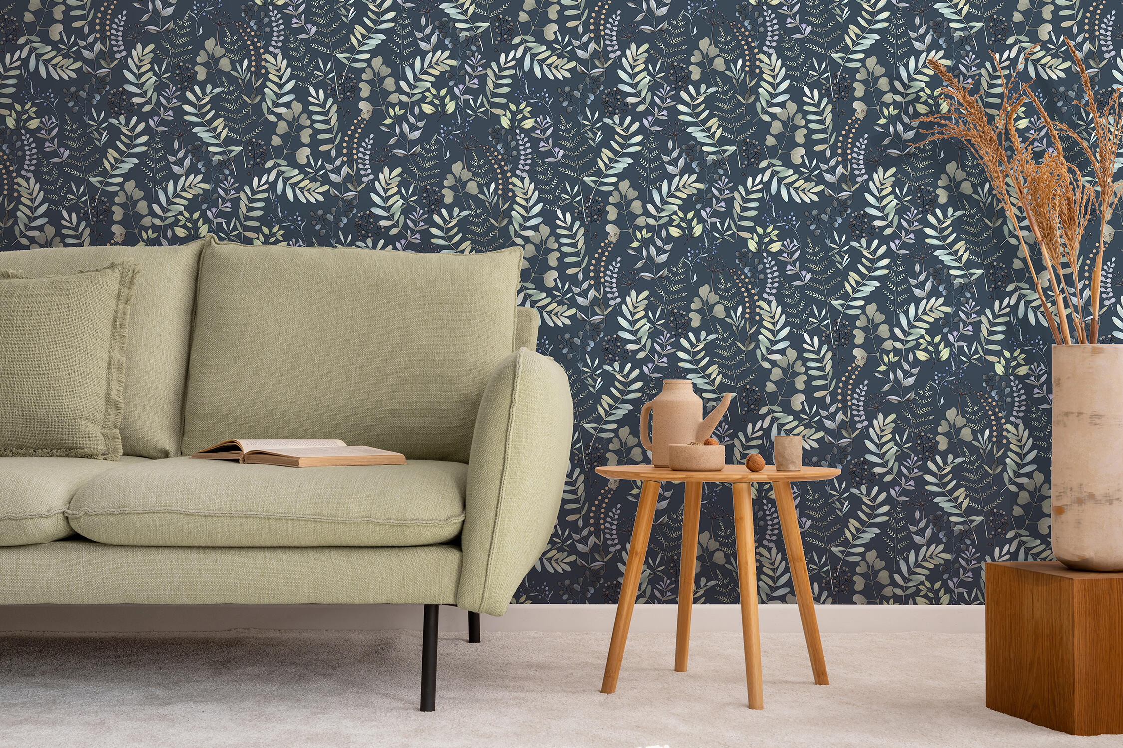 Rasch papier peint intissé, papier peint à motifs Salsa bleu azur