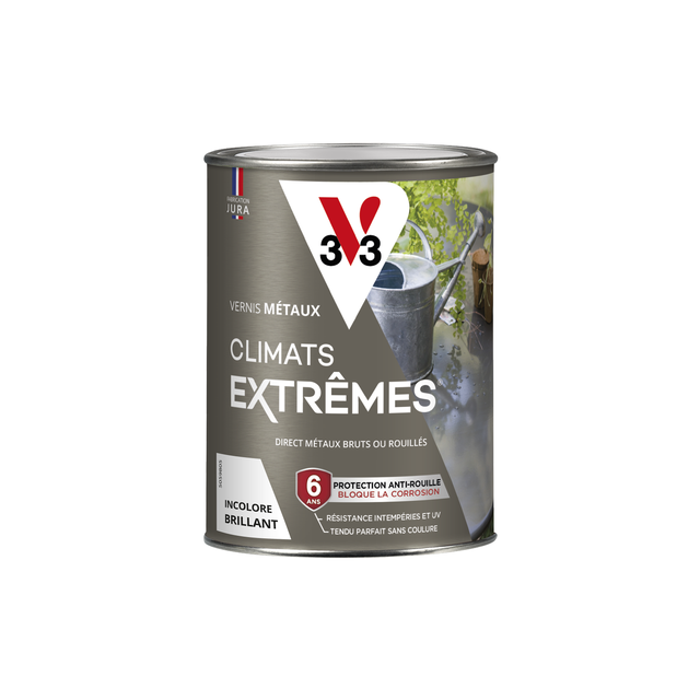 Vernis Métaux extérieur climats extrêmes® V33, incolore brillant 0.25 l