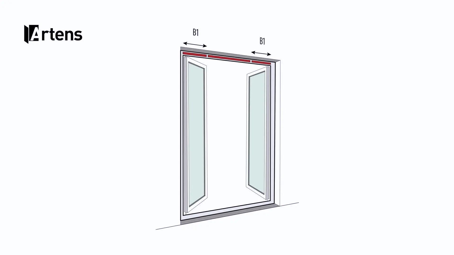 Tenda zanzariera magnetica A per porta e portafinestra L 150 x H 230 cm bianco - 2
