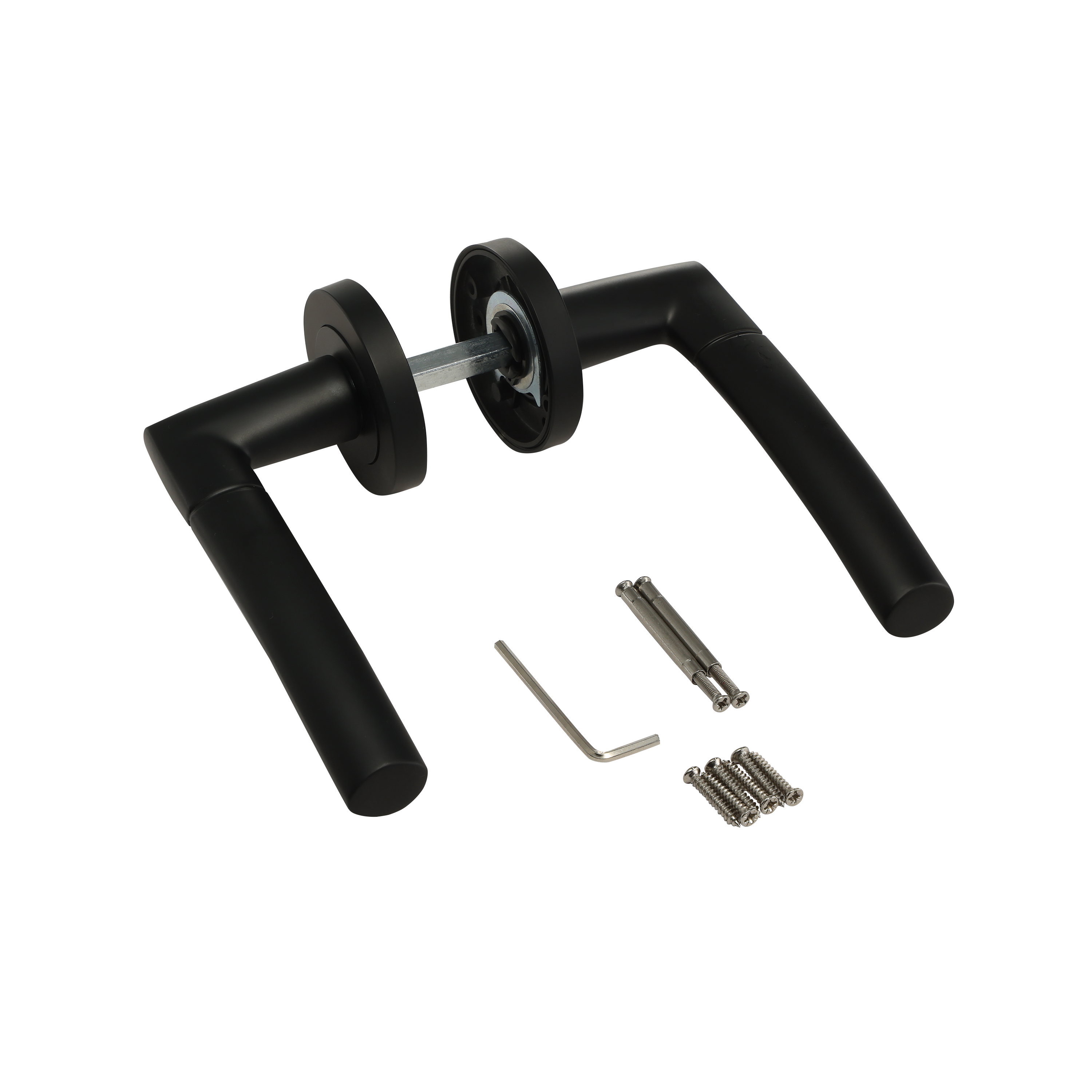 2 poignées sur rosace INSPIRE Eina noir mat A1 - 2