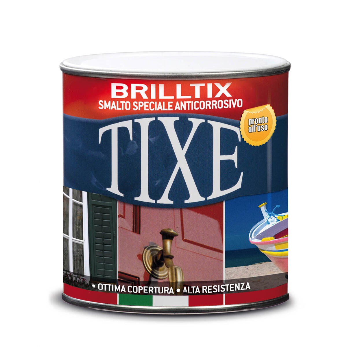 Vernice da esterno per ferro TIXE Brilltix grigio perla opaco, 0.5 l - 3
