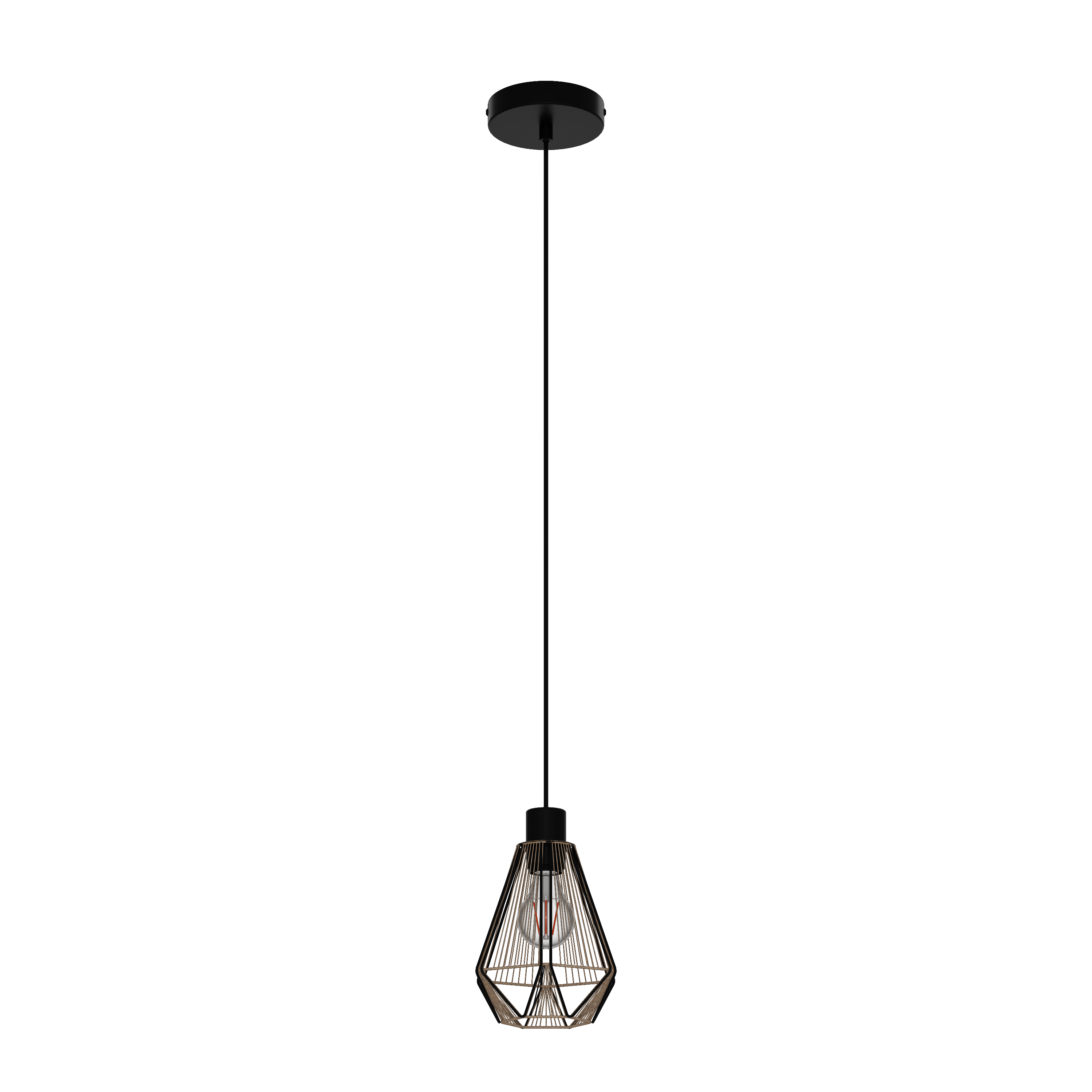 Suspension Pyros acrylique, noir, Diam.17.5 cm INSPIRE, E27 - 5