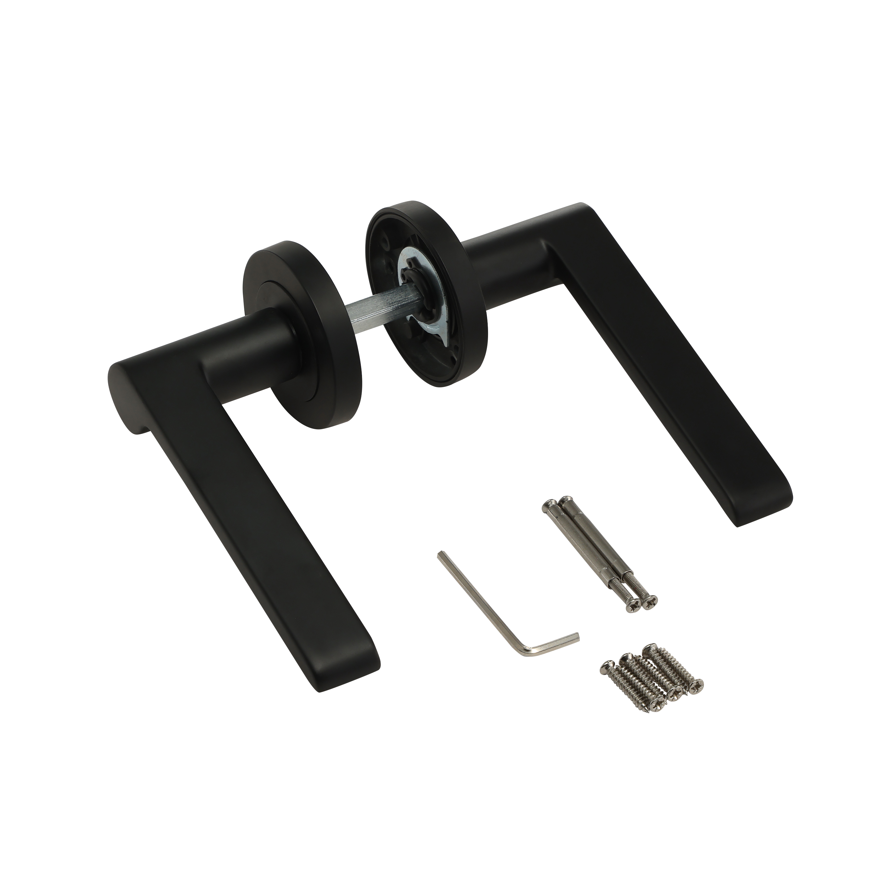 2 poignées sur rosace INSPIRE Birdie noir mat A1 - 7