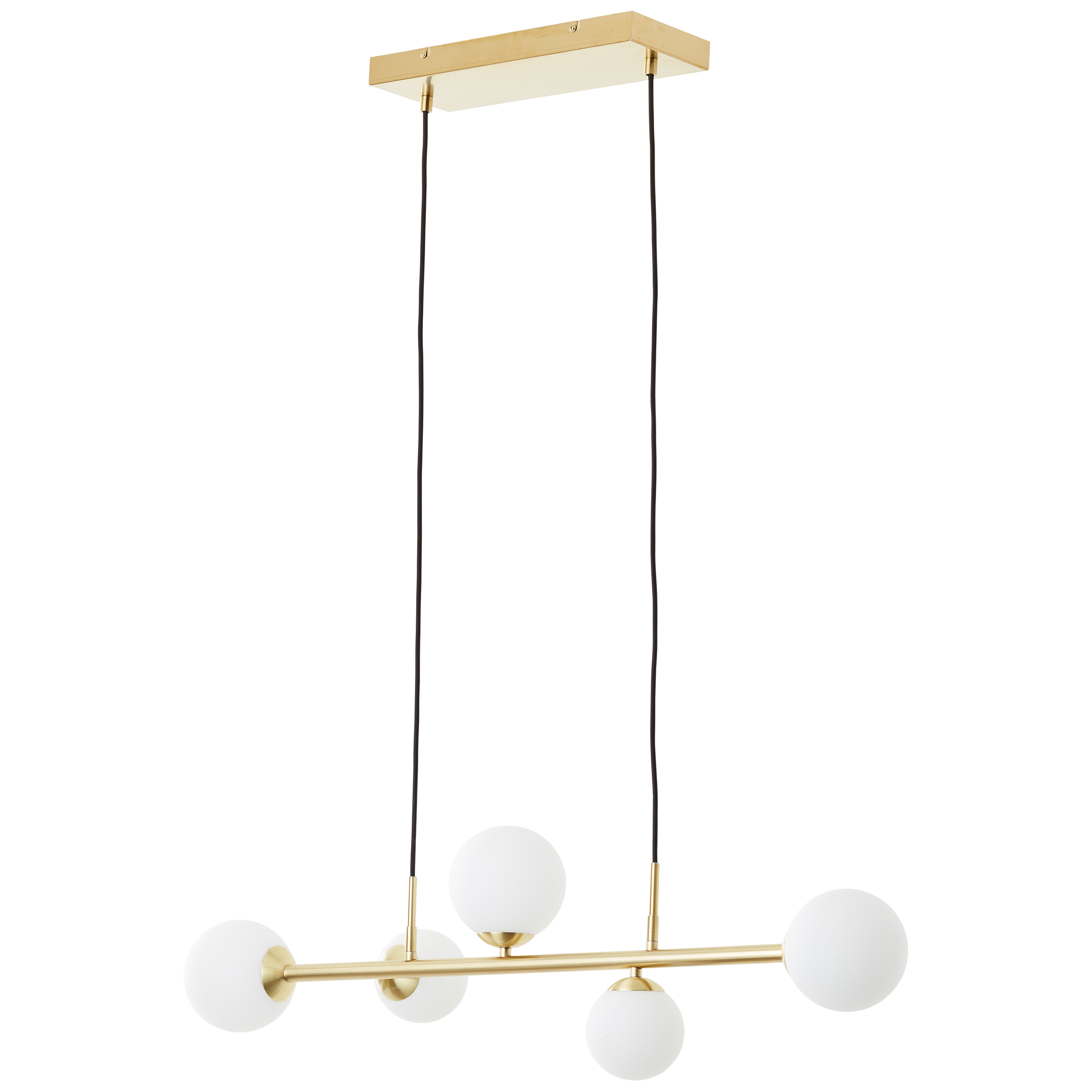 Candeeiro de teto suspenso CALLAS 5L G9 88cm latão inspire - 30