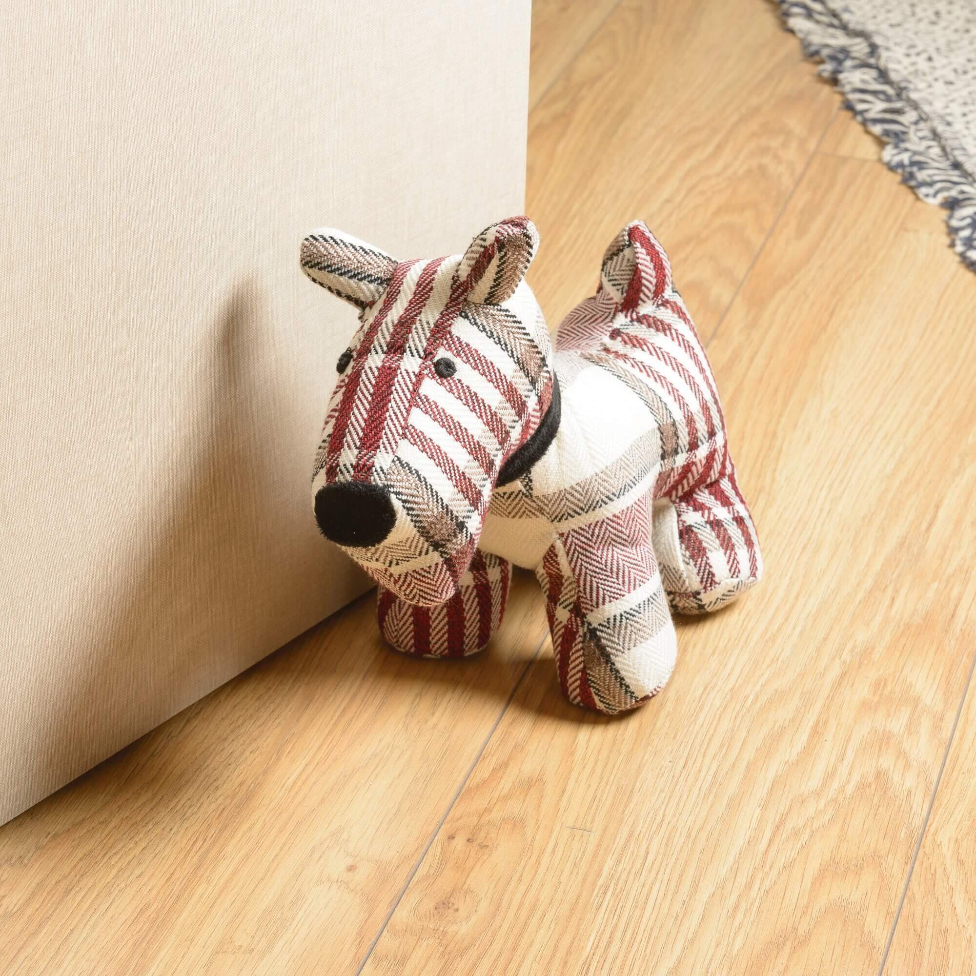 Bloque-porte amovible REI Chien écossais en tissu L.30.5 x H.13.4 x l.30.5 cm - 7