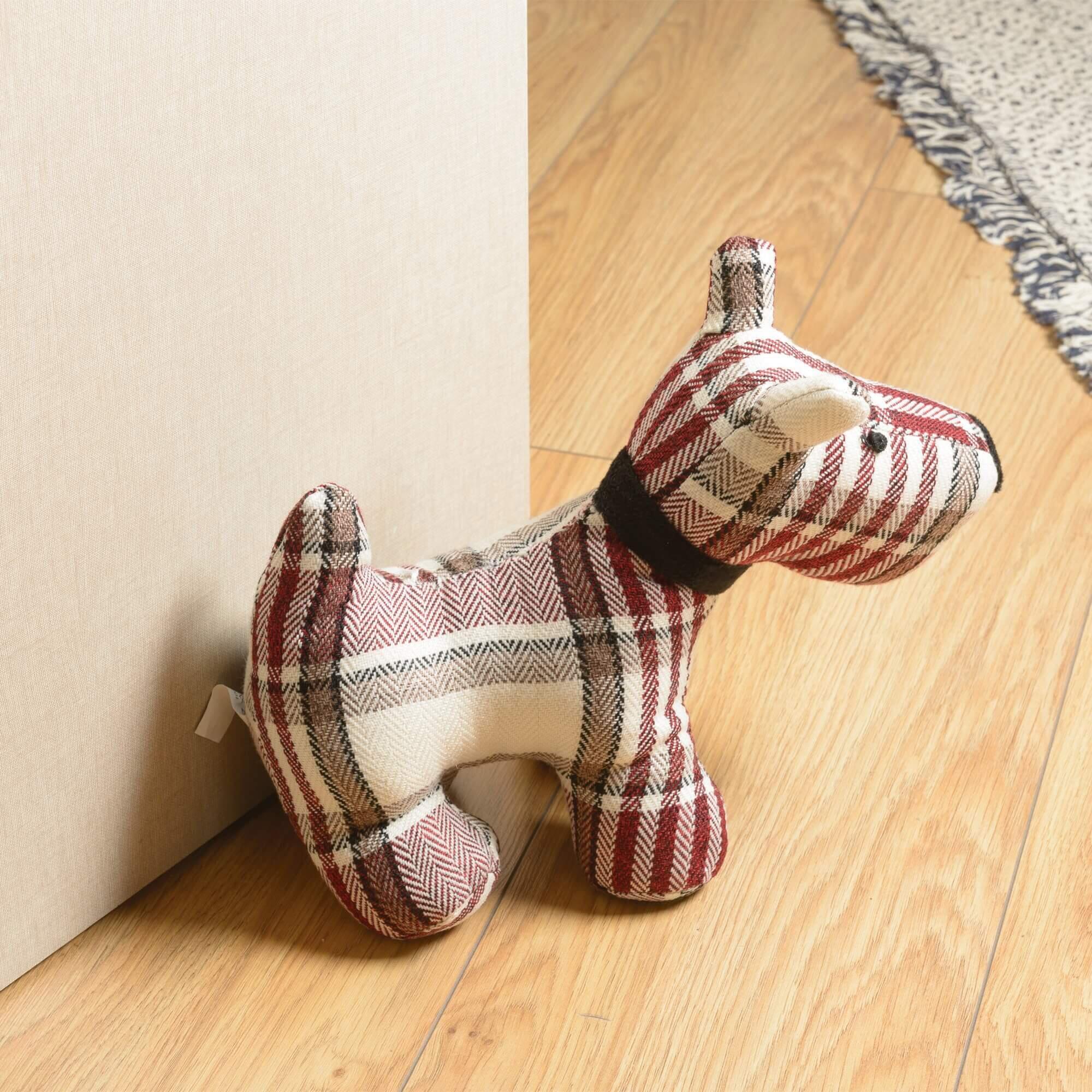 Bloque-porte amovible REI Chien écossais en tissu L.30.5 x H.13.4 x l.30.5 cm - 6