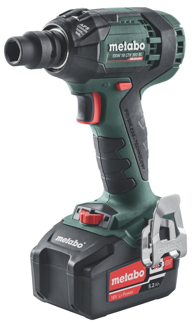 Visseuse à choc sans fil METABO Ssw 18 ltx 300 bl, 18 V 5.2 Ah, 2
