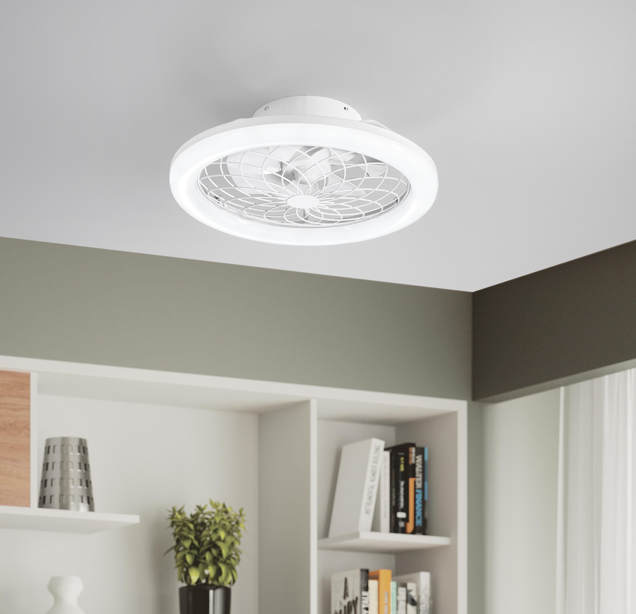 LEDVANCE Smart WiFi LED luce del ventilatore da soffitto, rotondo, bianco, dimmerabile, velocità dell'aria regolabile, include il telecomando, controllabile tramite app e assistente vocale LEDVANCE Smart WiFi LED luce del ventilatore da soffitto, rotondo, bianco, dimmerabile, velocità dell'aria regolabile, include il telecomando, controllabile tramite app e assistente vocale