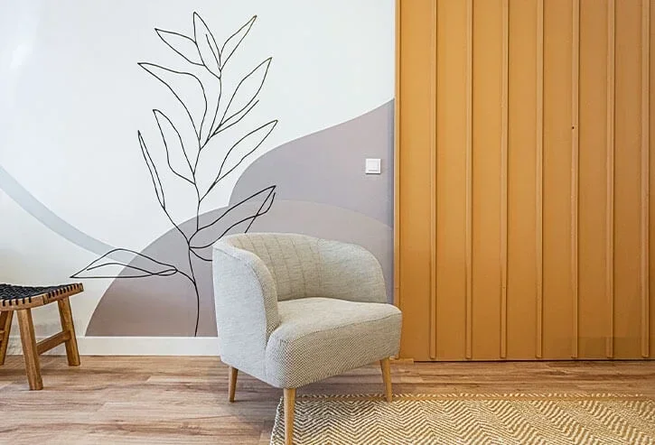 Porta de correr em sala