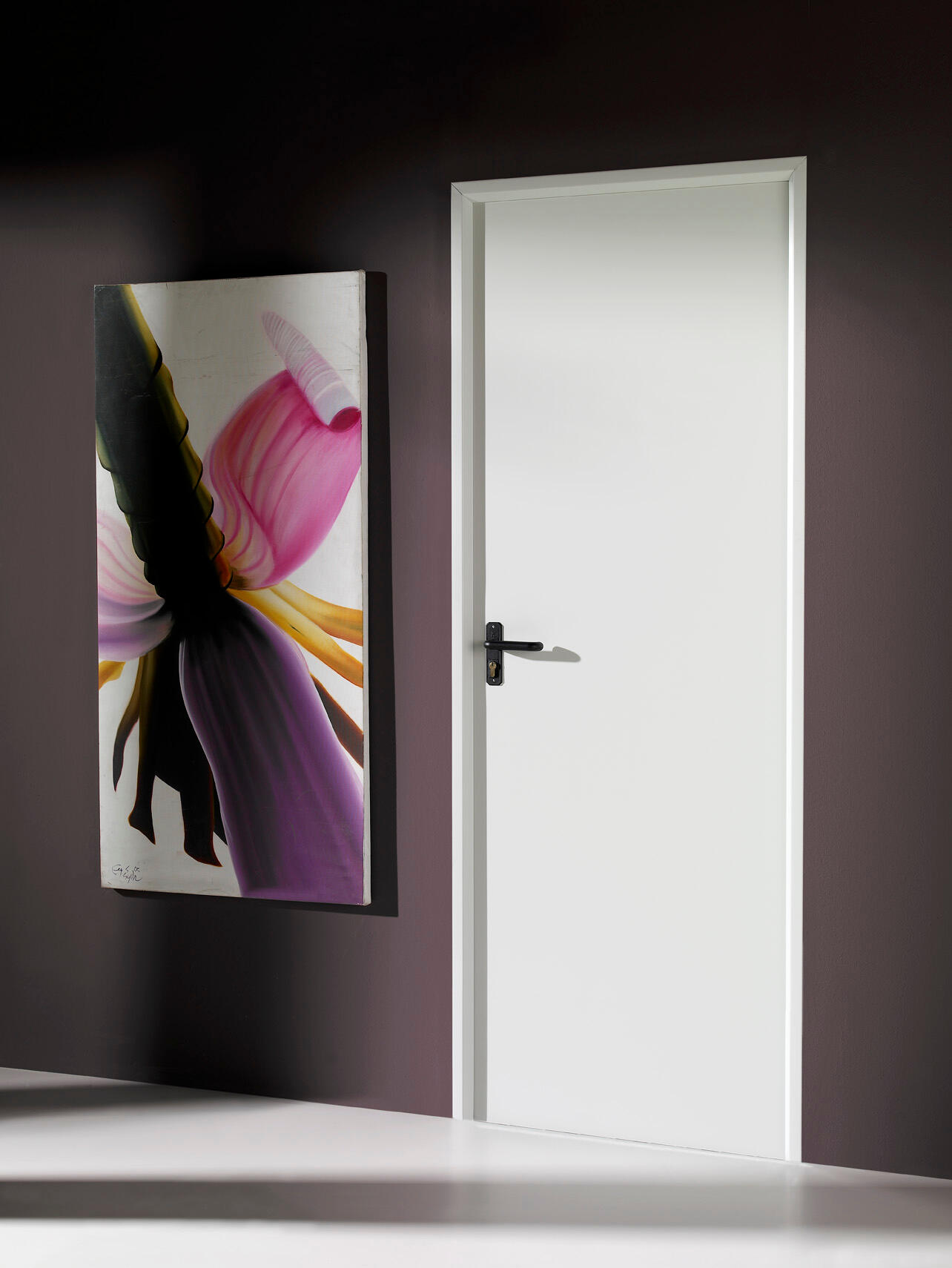 Puerta auxiliar de trastero apertura derecha blanco/blanco de 200x90cm