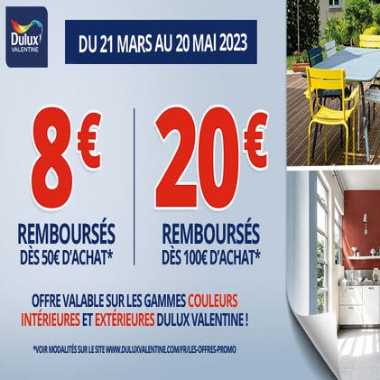 Dulux Valentine Offre de remboursement Couleur