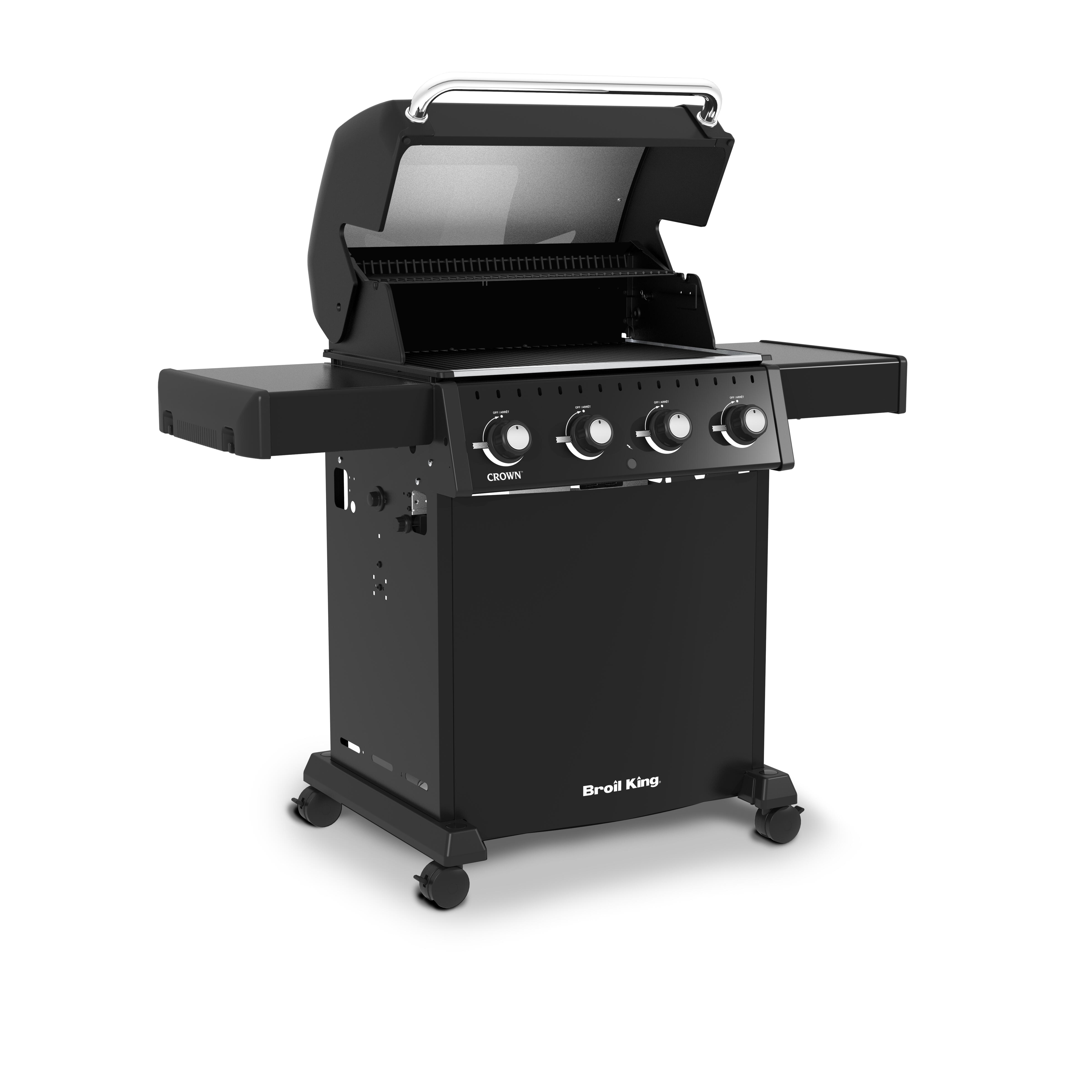 Barbacoa de gas broil king crown 410 de 4 quemadores y 11.4 kw de potencia recomendado para más de 10 personas