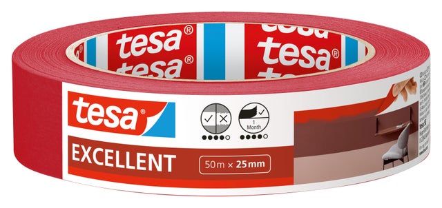 Fita de pintor excelent 50 m x 25 mm Tesa