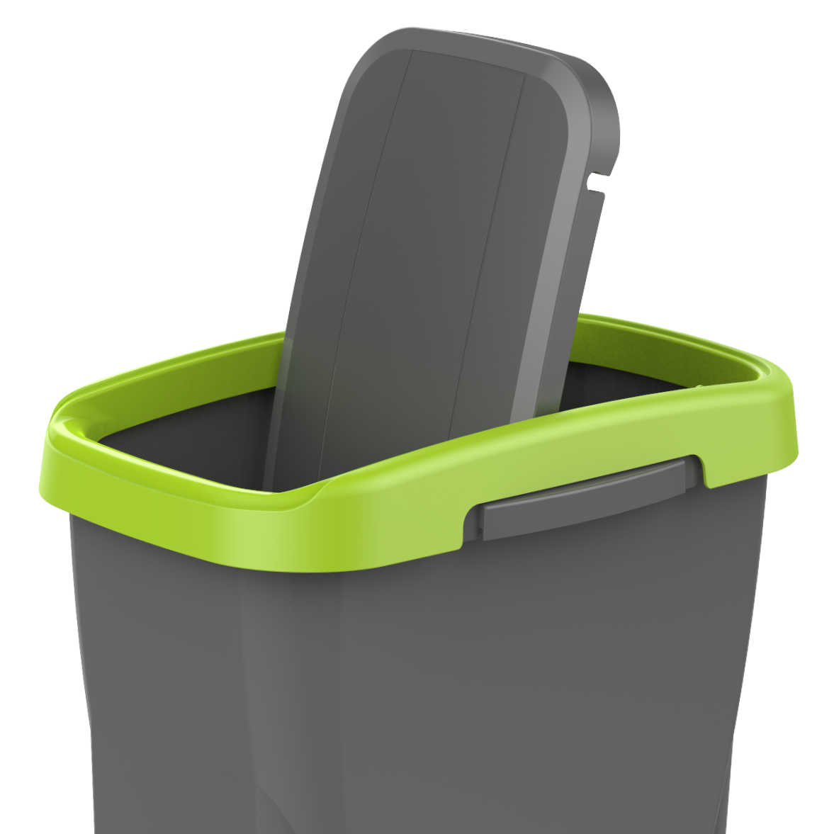 Pattumiera per raccolta differenziata Ecoswing Green Loop manuale grigio e verde 25 L - 8