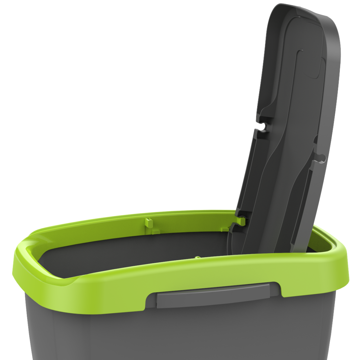 Pattumiera per raccolta differenziata Ecoswing Green Loop manuale grigio e verde 25 L - 7