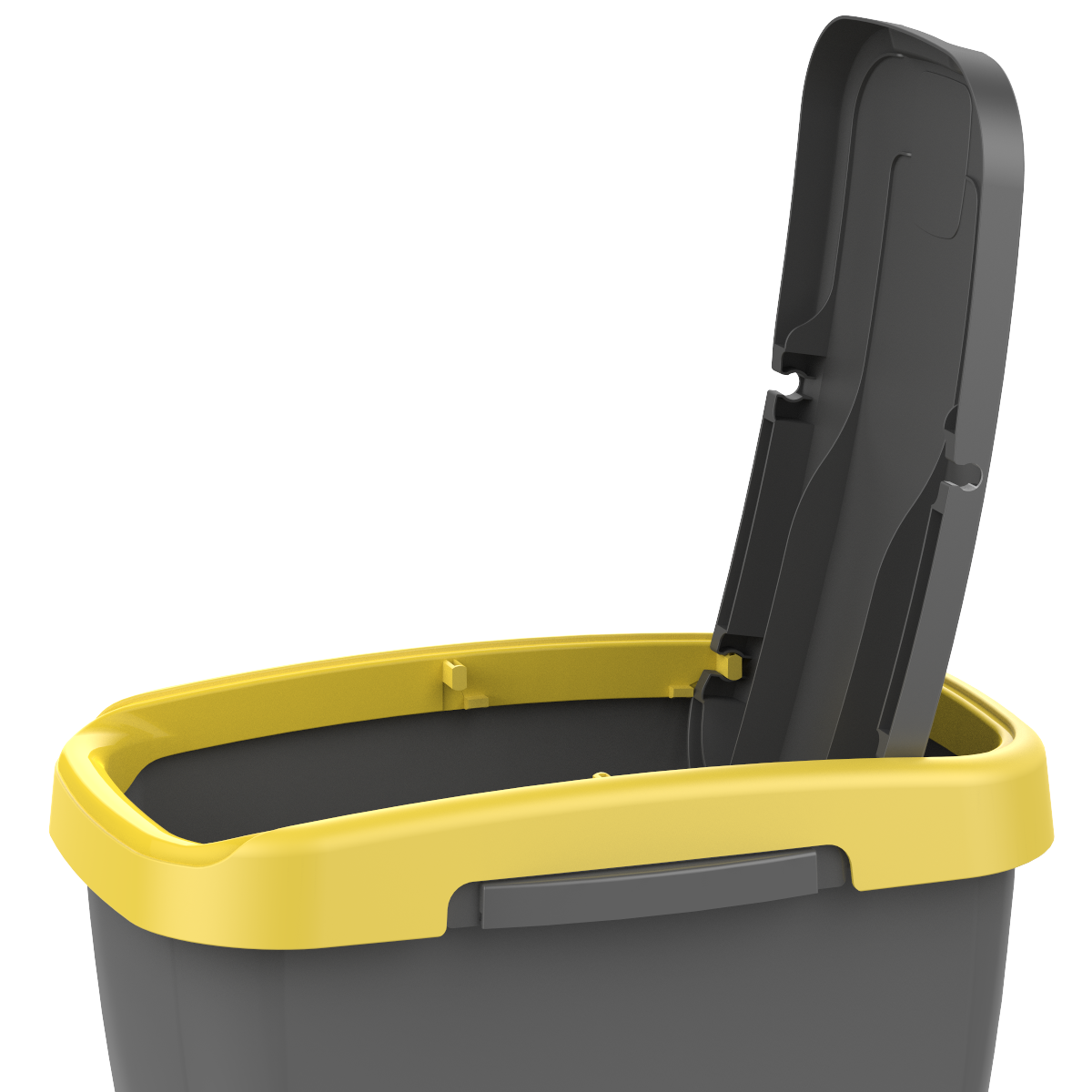 Pattumiera per raccolta differenziata Ecoswing Green Loop manuale grigio e giallo 15 L - 9