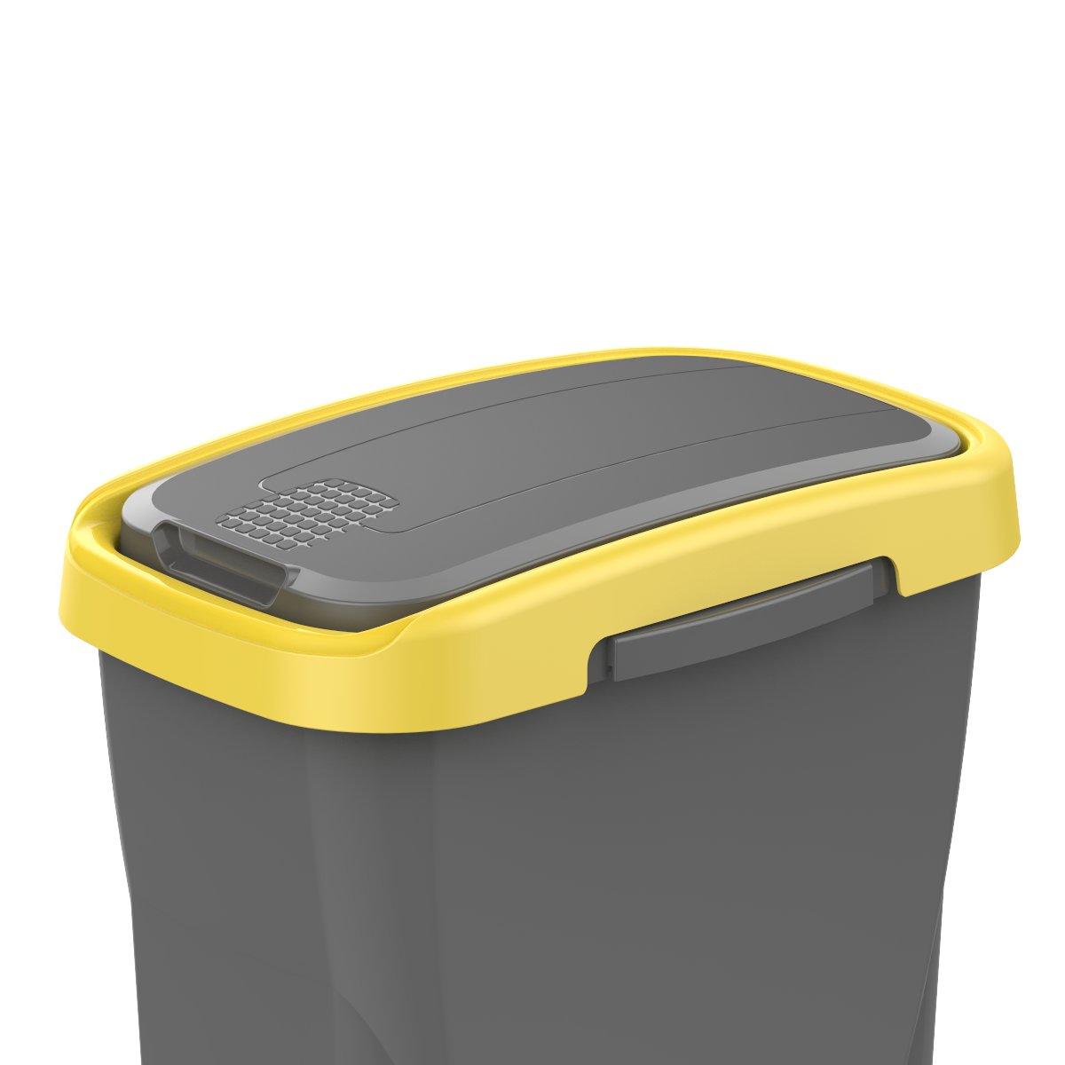Pattumiera per raccolta differenziata Ecoswing Green Loop manuale grigio e giallo 15 L - 7