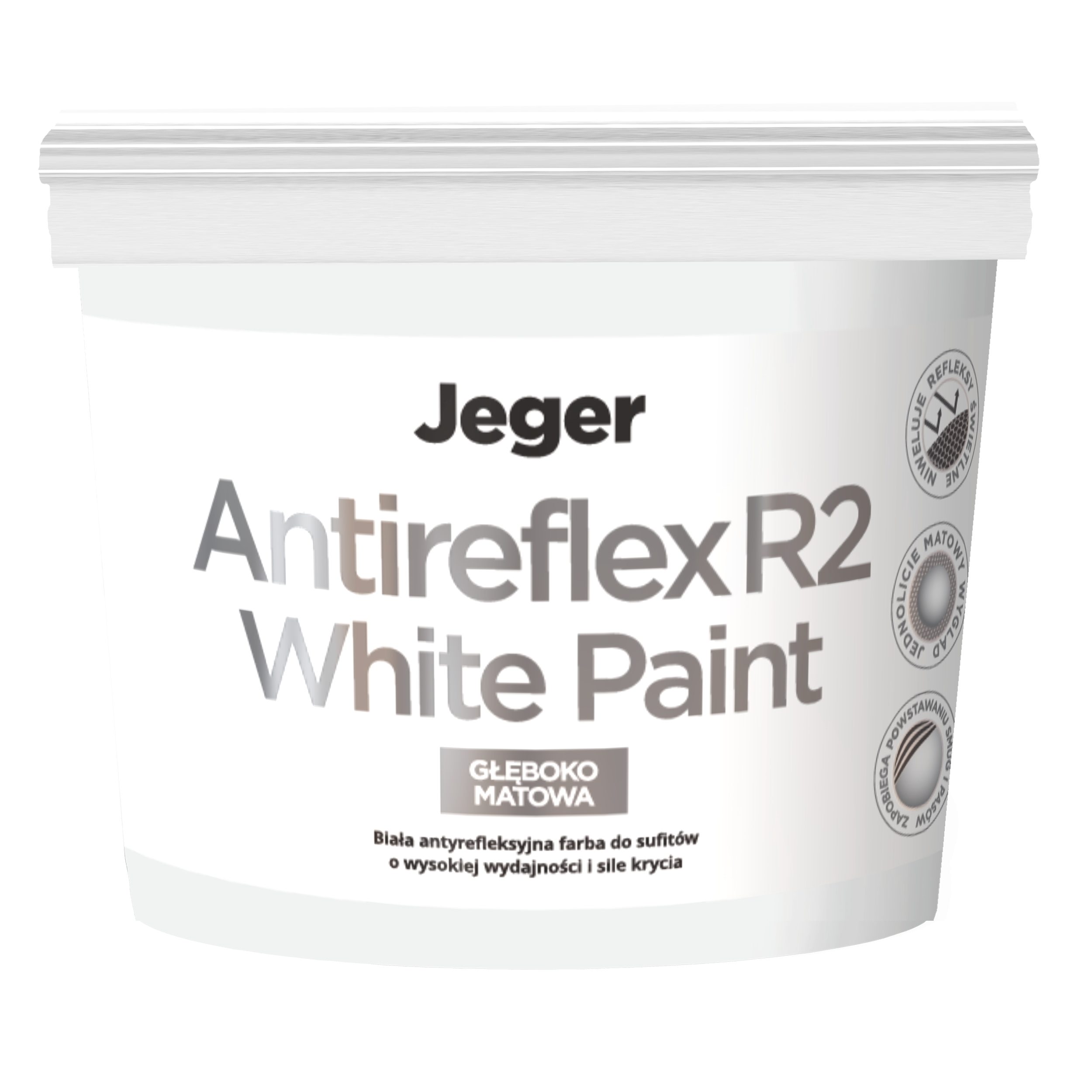 Farba Jeger Pro Antireflex Biały 10 l - 3