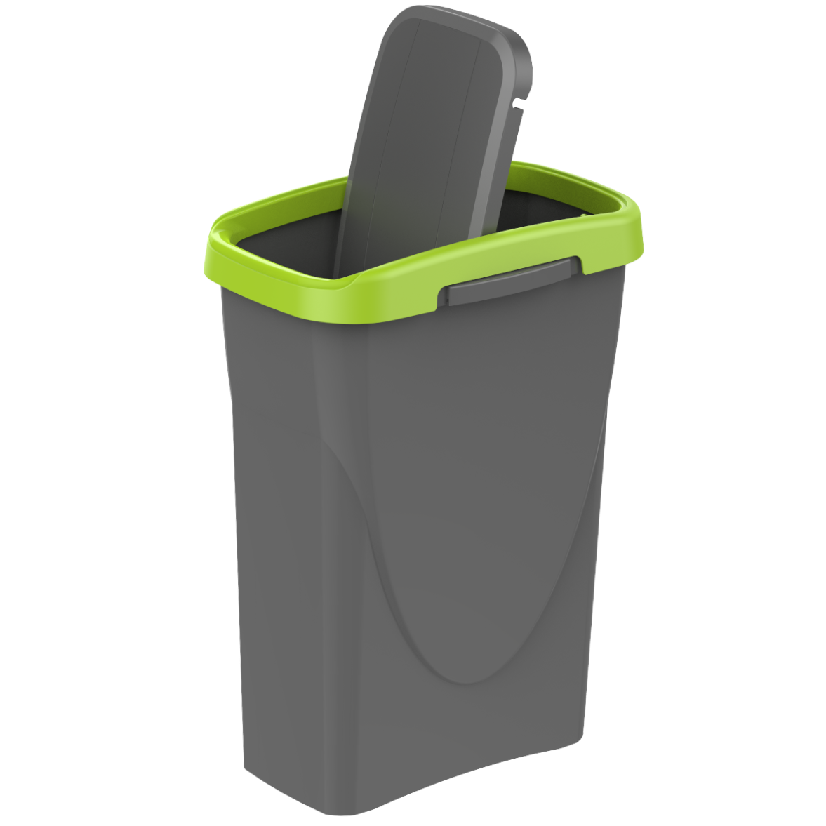 Pattumiera per raccolta differenziata Ecoswing Green Loop manuale grigio e verde 25 L - 4