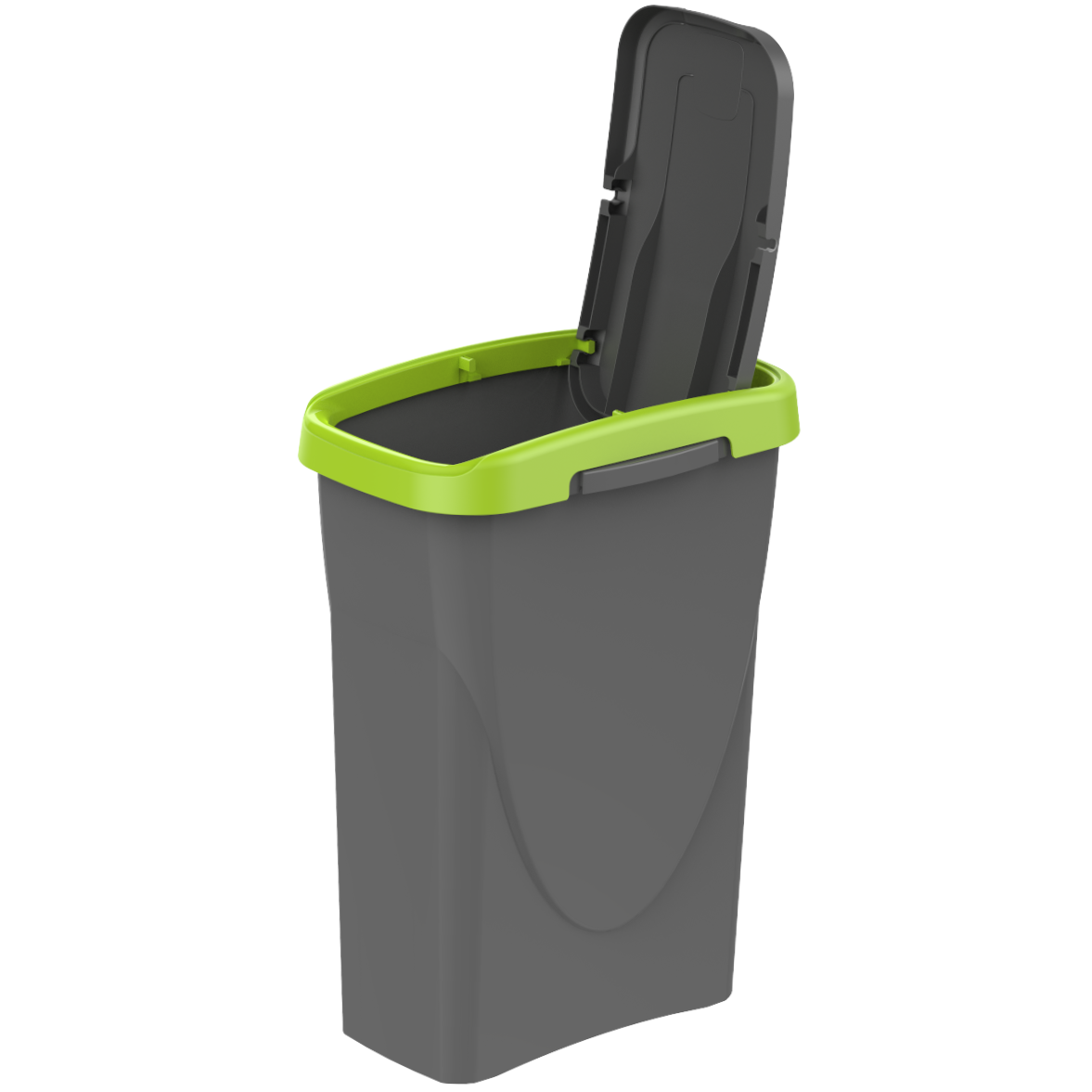 Pattumiera per raccolta differenziata Ecoswing Green Loop manuale grigio e verde 25 L - 3