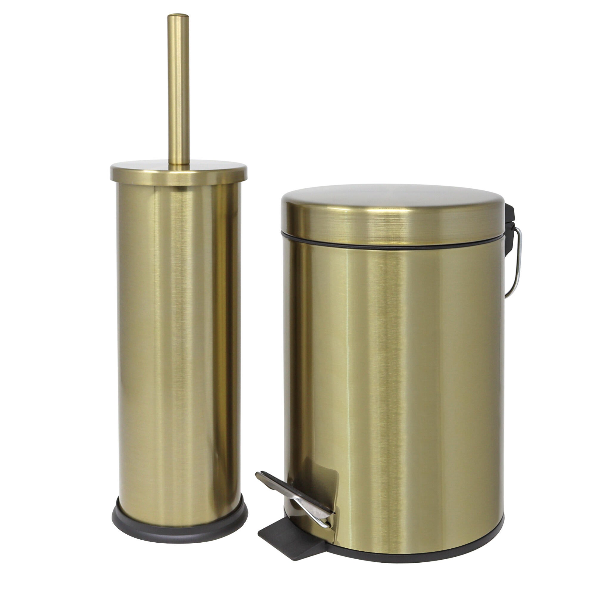 Balde do lixo 3L dourado mate - 4