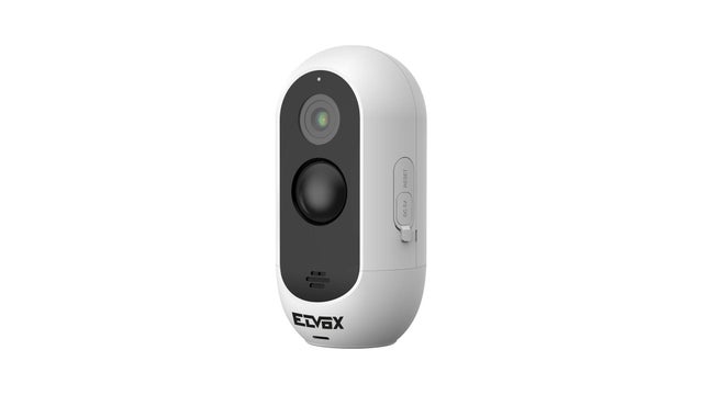 Telecamera di videosorveglianza da interno / esterno WIFI, senza fili 100° ELVOX VIMAR Tlc Wi-Fi a batteria 3Mpx ob.3.2mm 135°, visione notturna