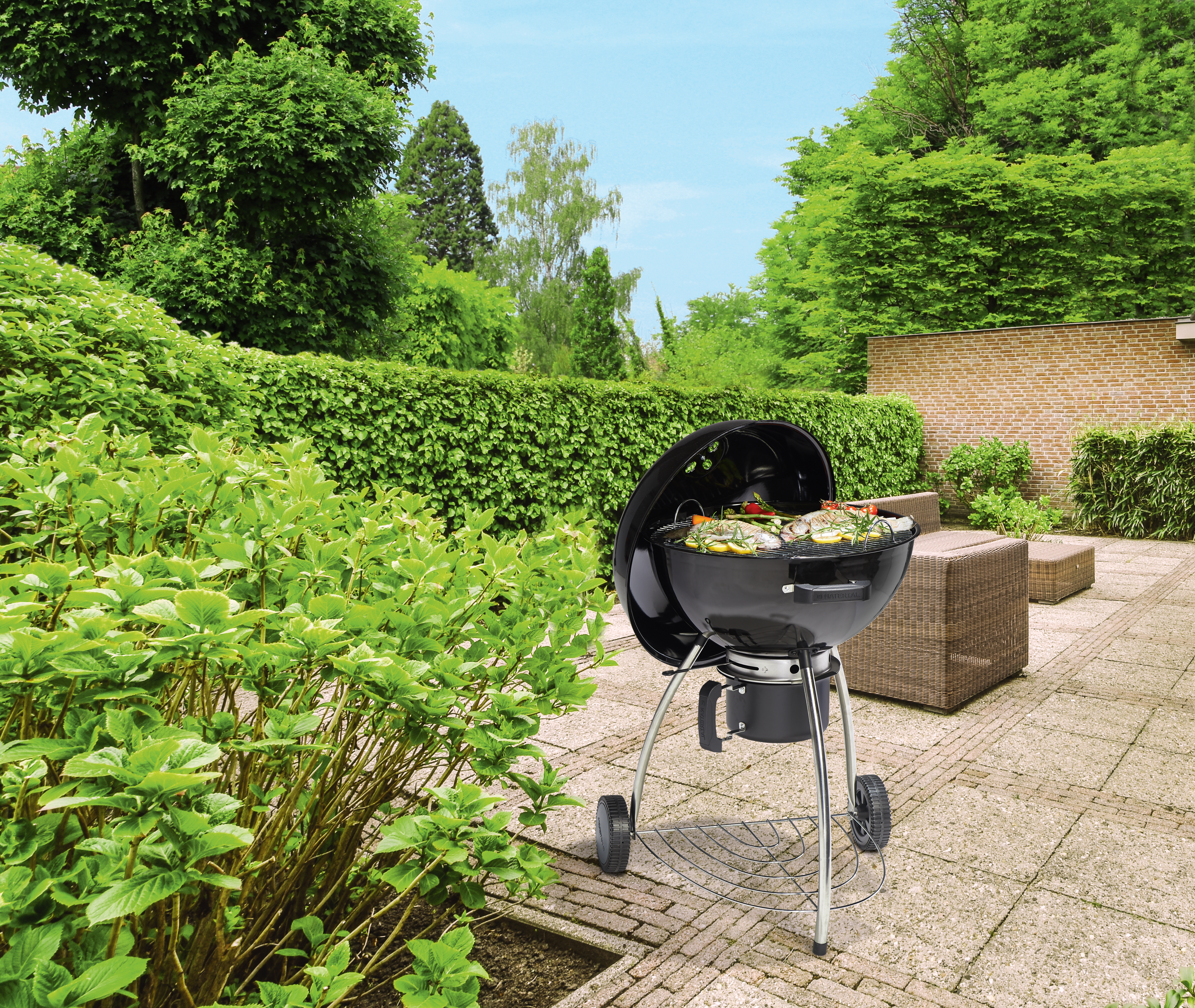 Grill węglowy okrągły na wózku Phoenix Beta II 54 cm Naterial - 7