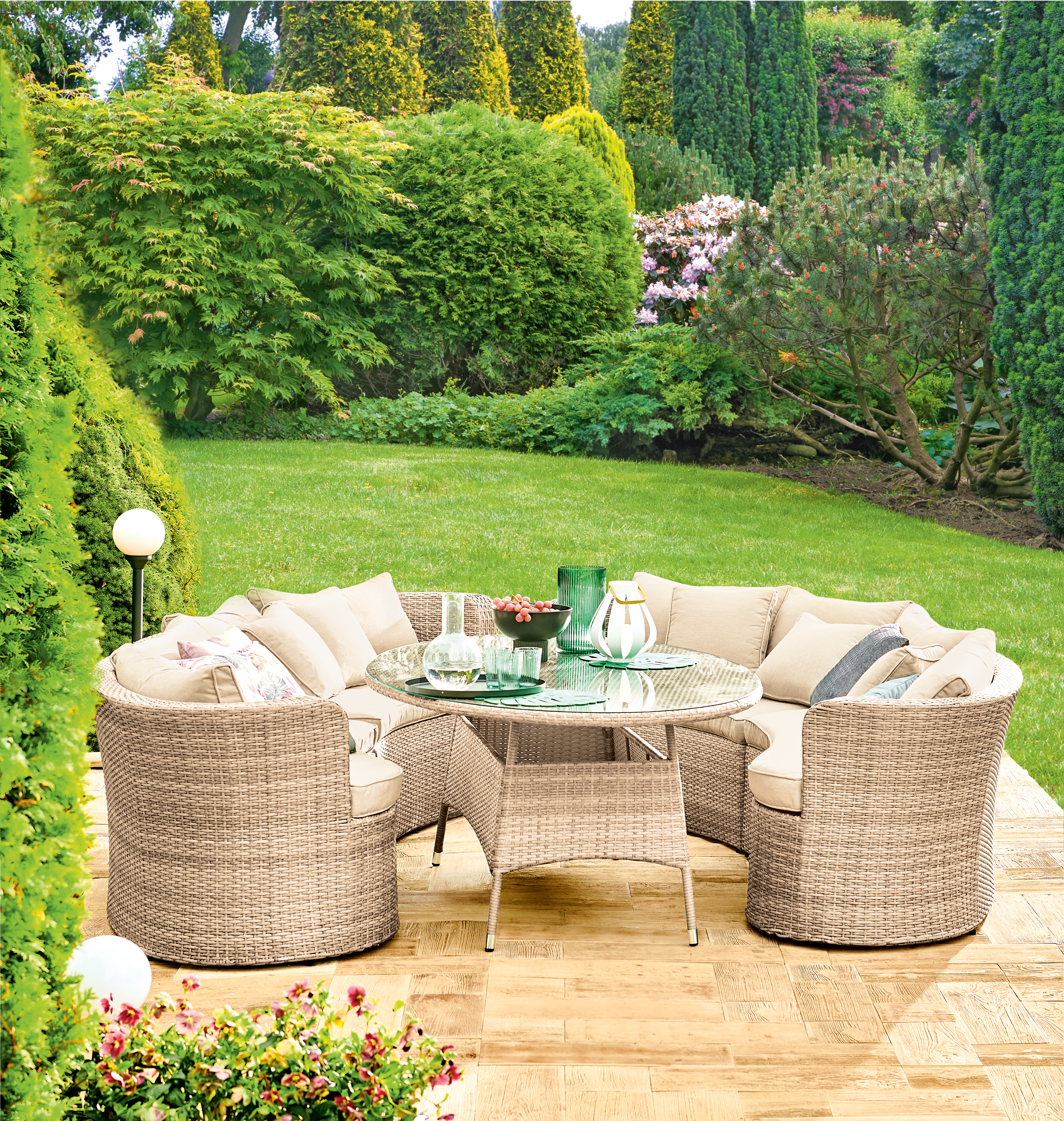 Lampa ogrodowa stojąca DIFF IP44 czarna E27 INSPIRE - 2