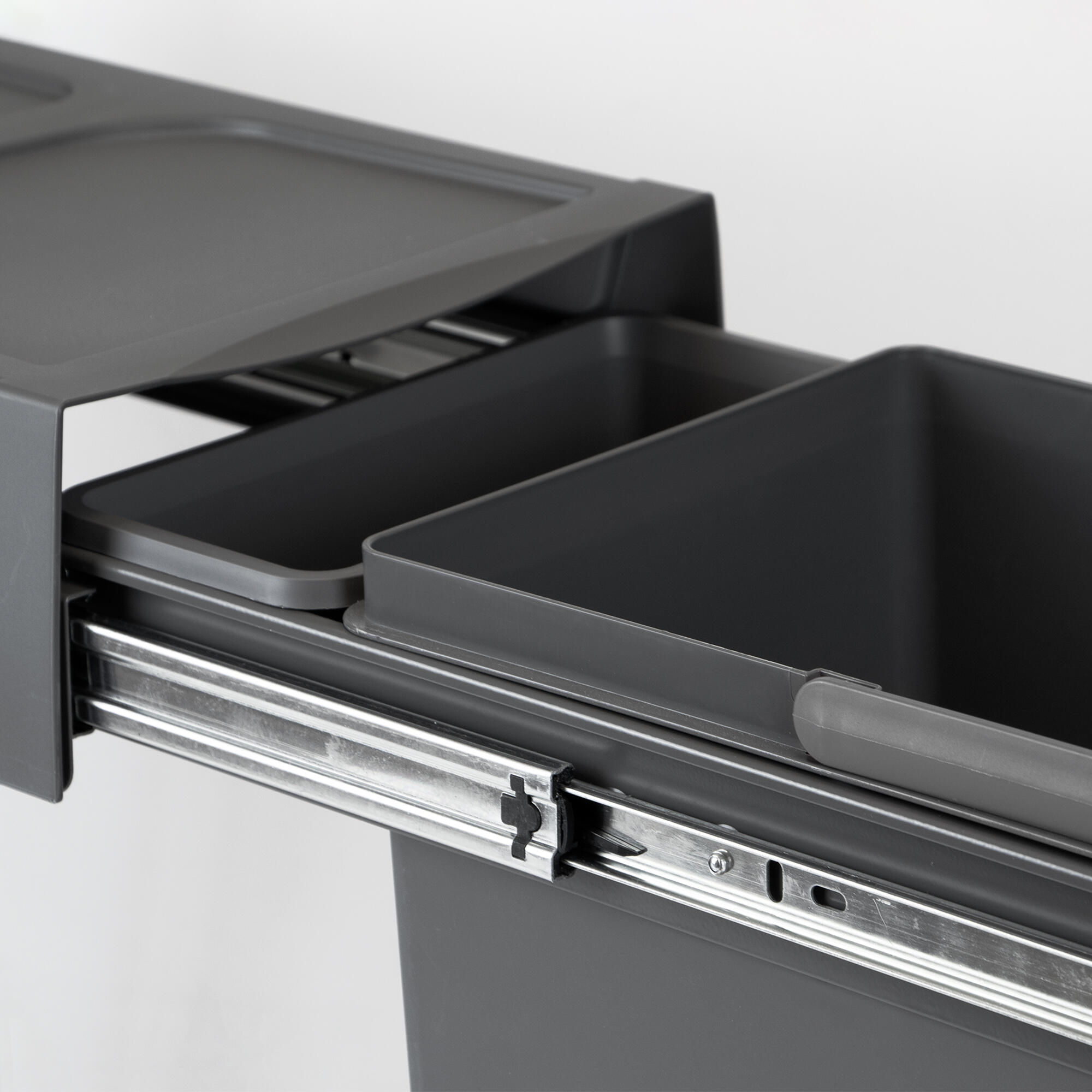 Poubelle sous-évier 20 Litres Gris Anthracite - 7