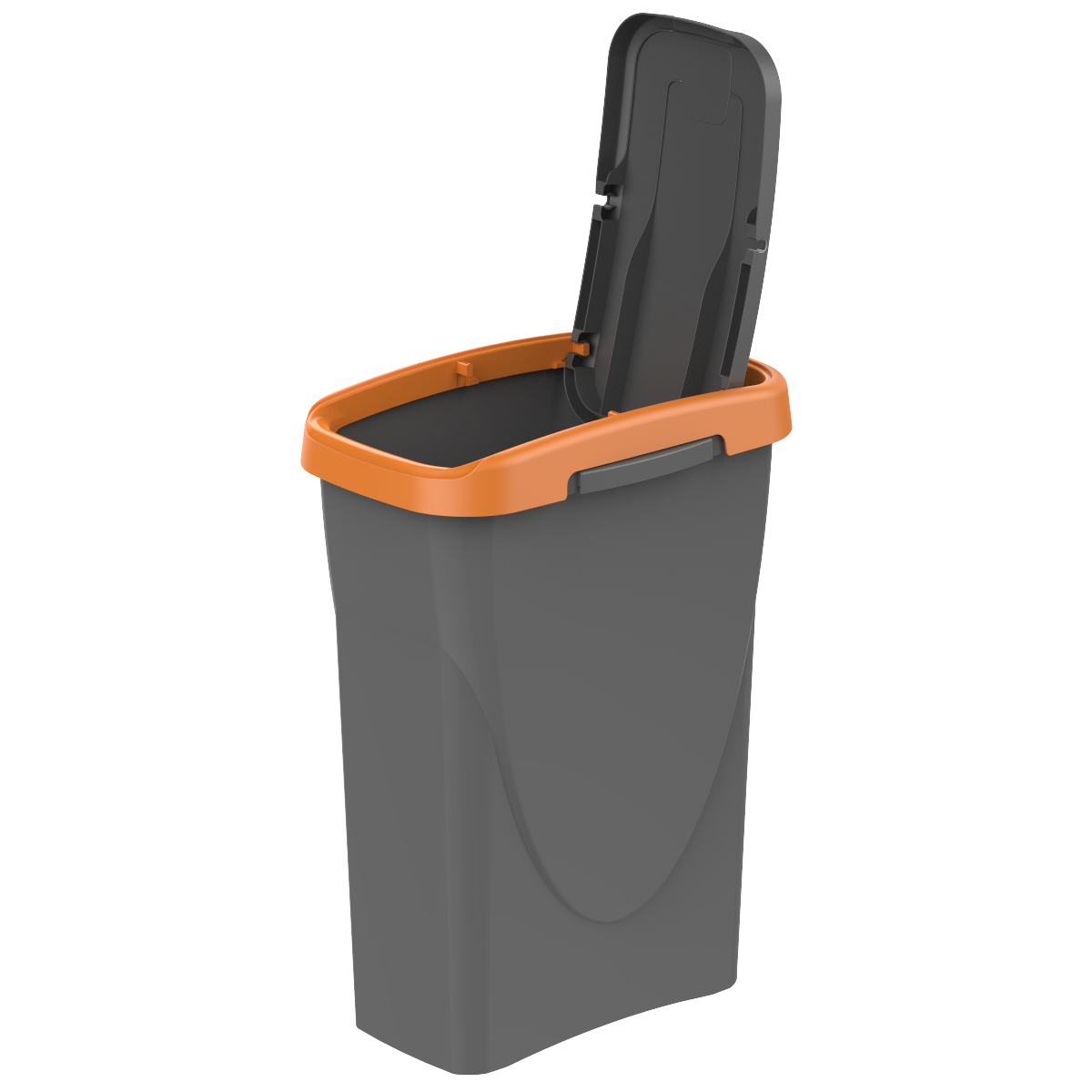 Pattumiera per raccolta differenziata Ecoswing Green Loop manuale grigio e arancio 15 L - 4