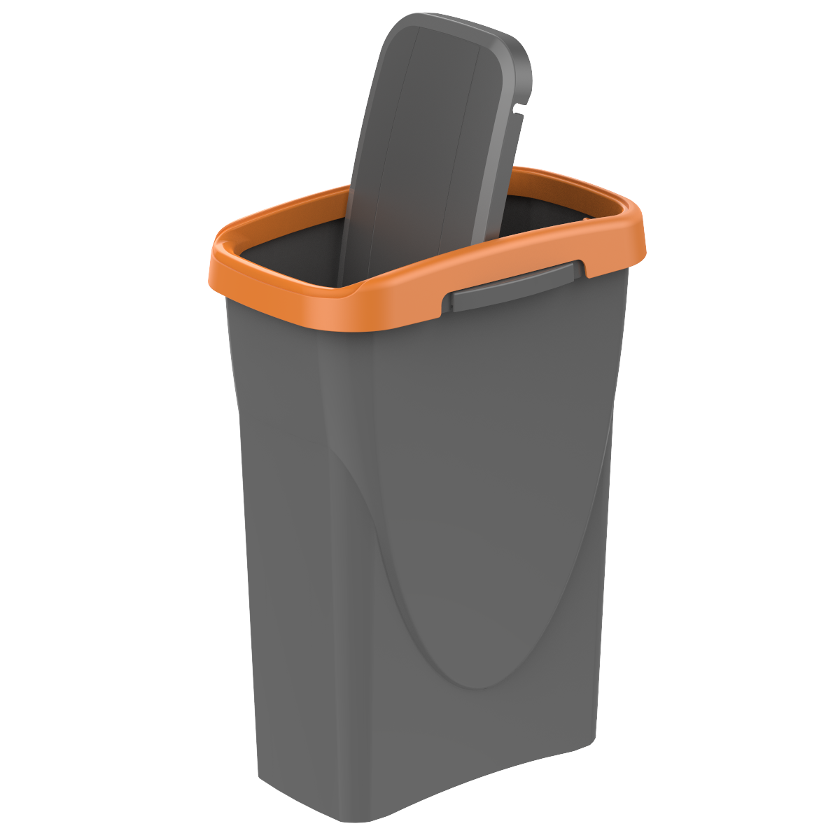 Pattumiera per raccolta differenziata Ecoswing Green Loop manuale grigio e arancio 15 L - 3