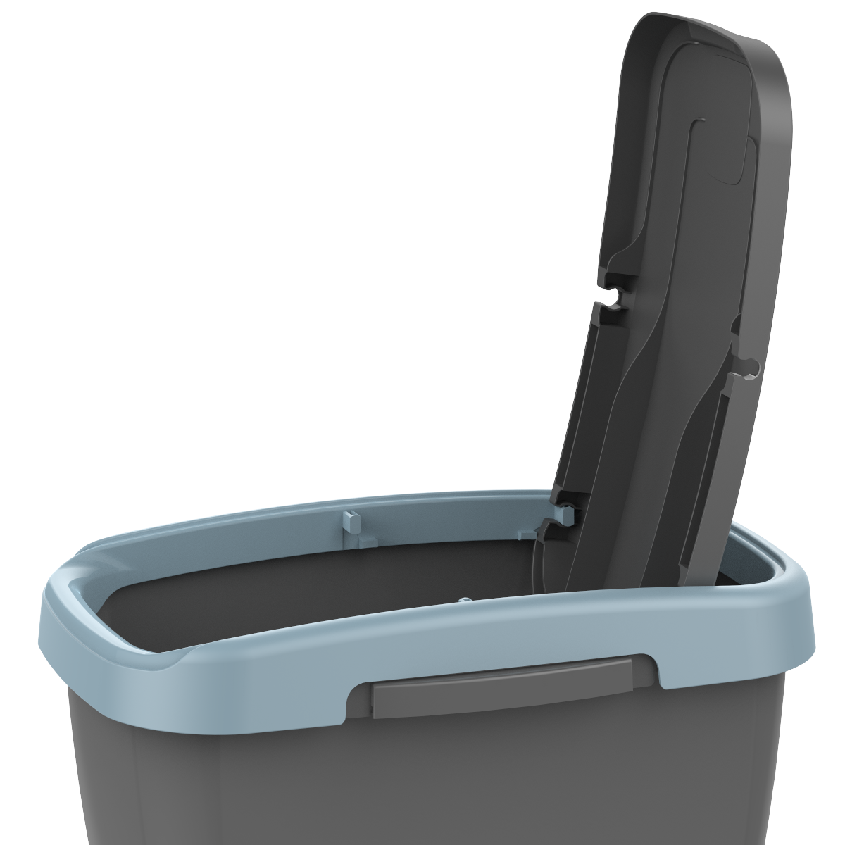 Pattumiera per raccolta differenziata Ecoswing Green Loop manuale grigio e azzurro 15 L - 9