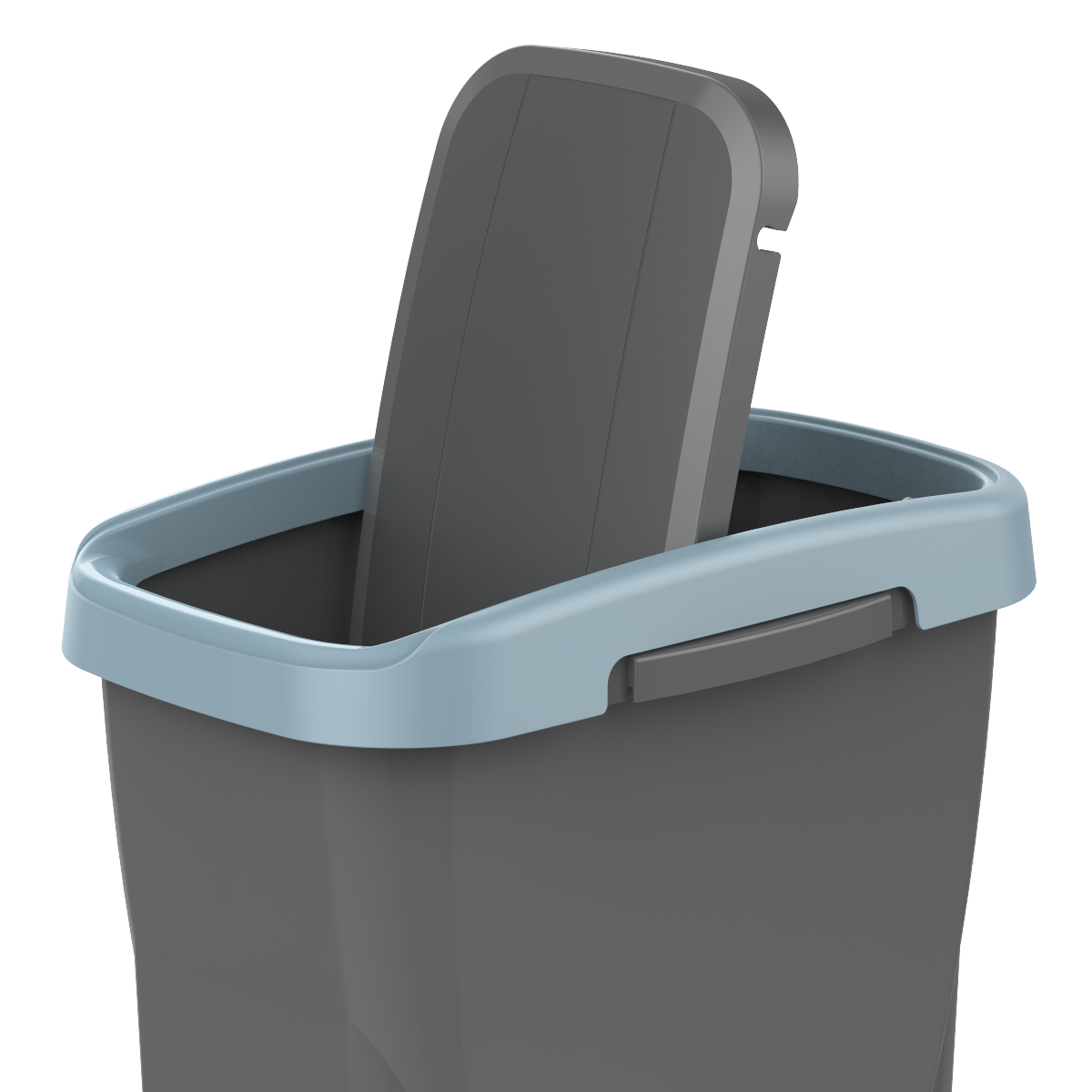 Pattumiera per raccolta differenziata Ecoswing Green Loop manuale grigio e azzurro 15 L - 8