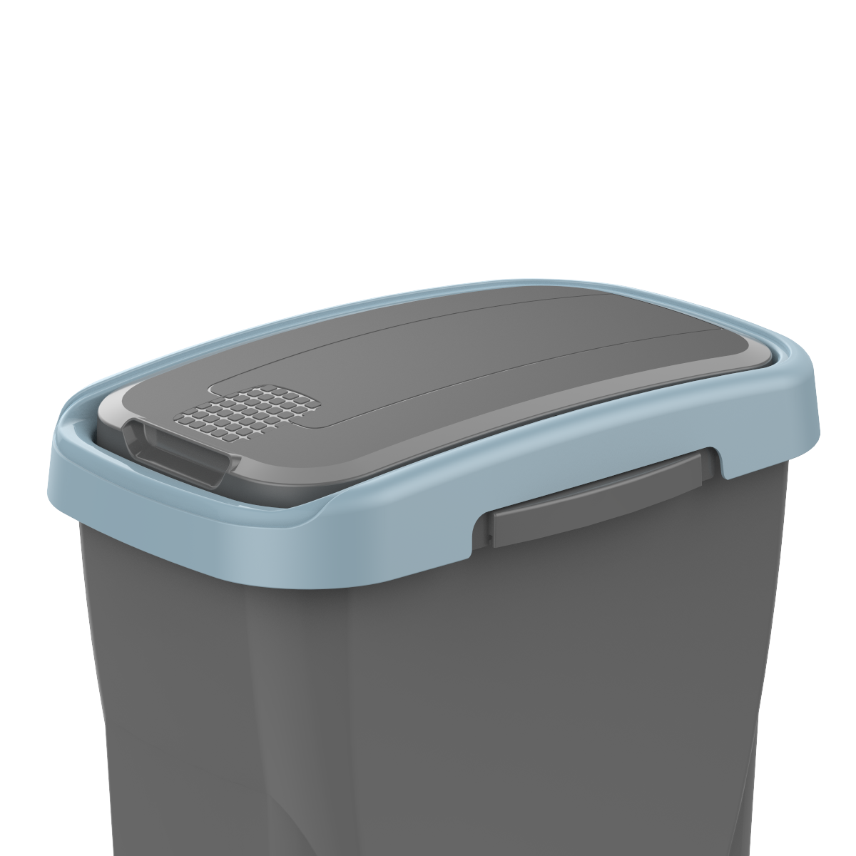 Pattumiera per raccolta differenziata Ecoswing Green Loop manuale grigio e azzurro 15 L - 7