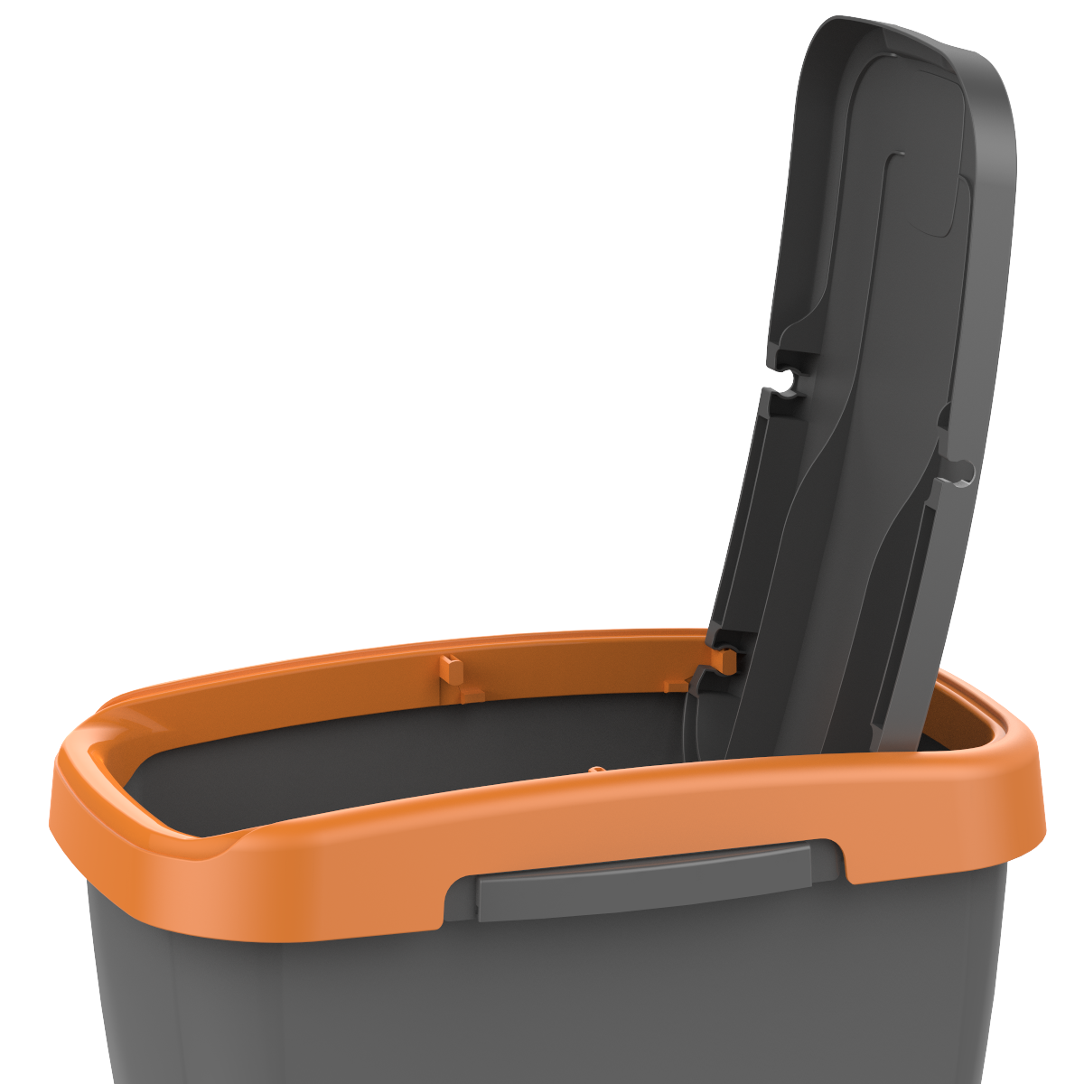 Pattumiera per raccolta differenziata Ecoswing Green Loop manuale grigio e arancio 15 L - 9