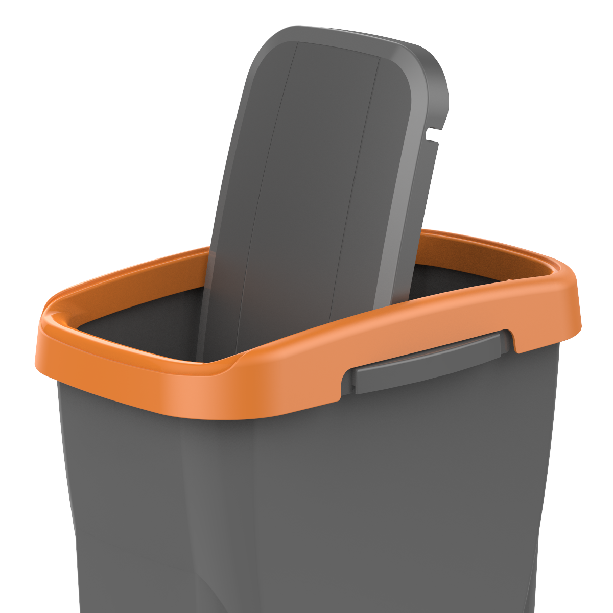Pattumiera per raccolta differenziata Ecoswing Green Loop manuale grigio e arancio 15 L - 8