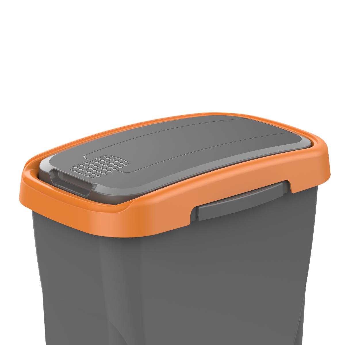 Pattumiera per raccolta differenziata Ecoswing Green Loop manuale grigio e arancio 15 L - 7