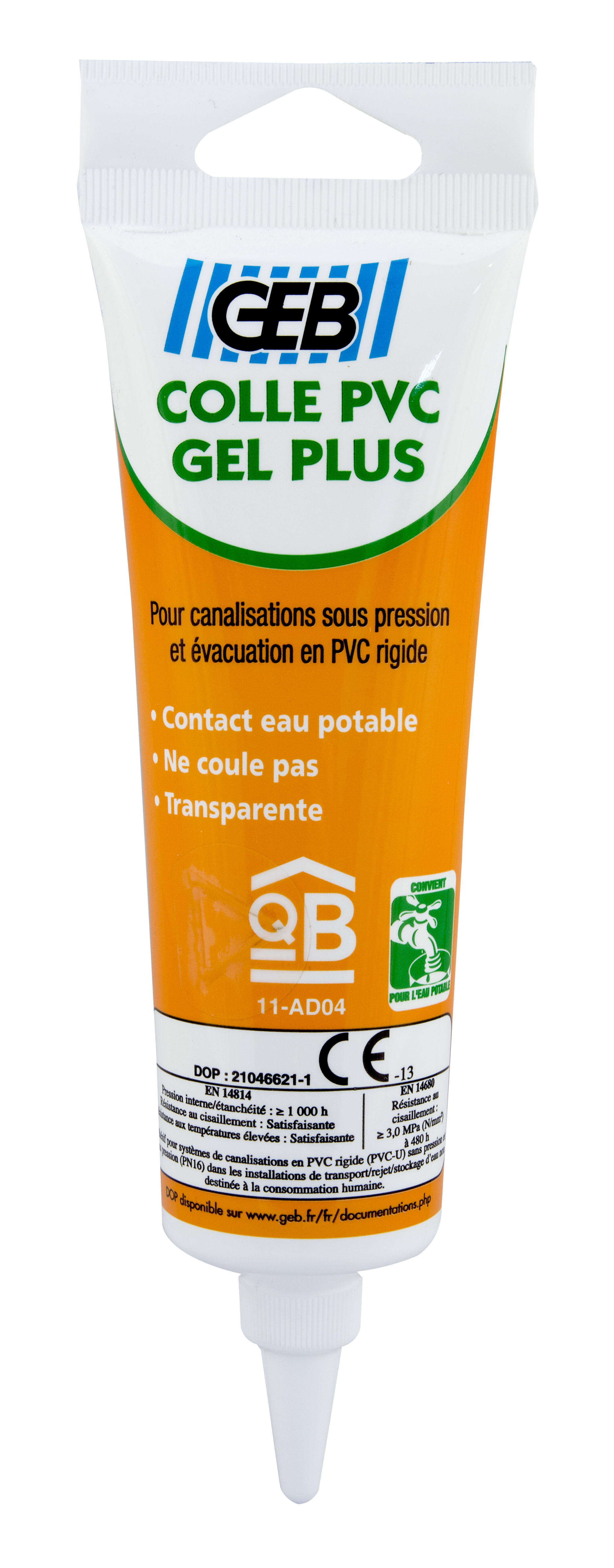 Colle PVC Gel plus, 125 mL, GEB Leroy Merlin