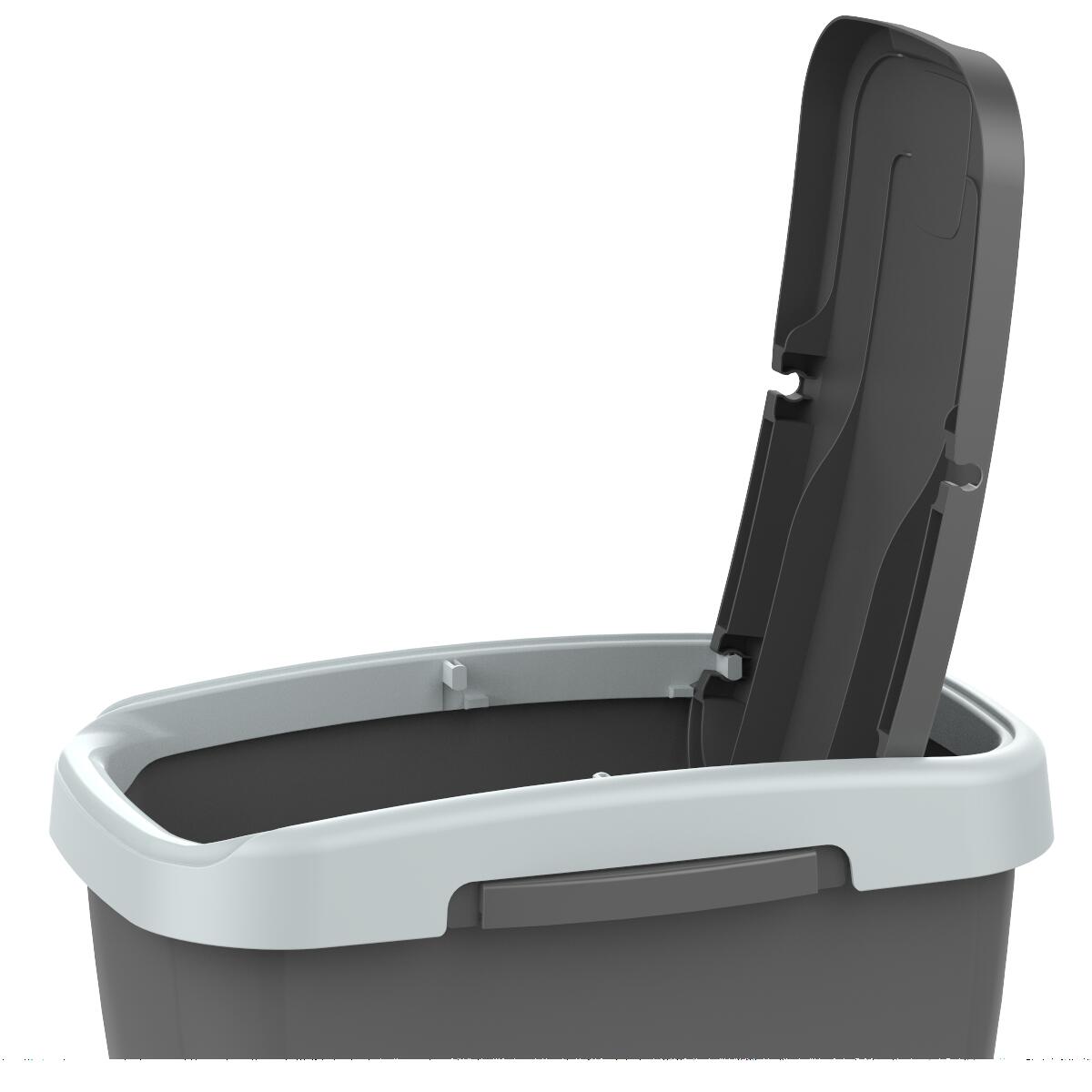 Pattumiera per raccolta differenziata Ecoswing Green Loop manuale grigio 15 L - 7