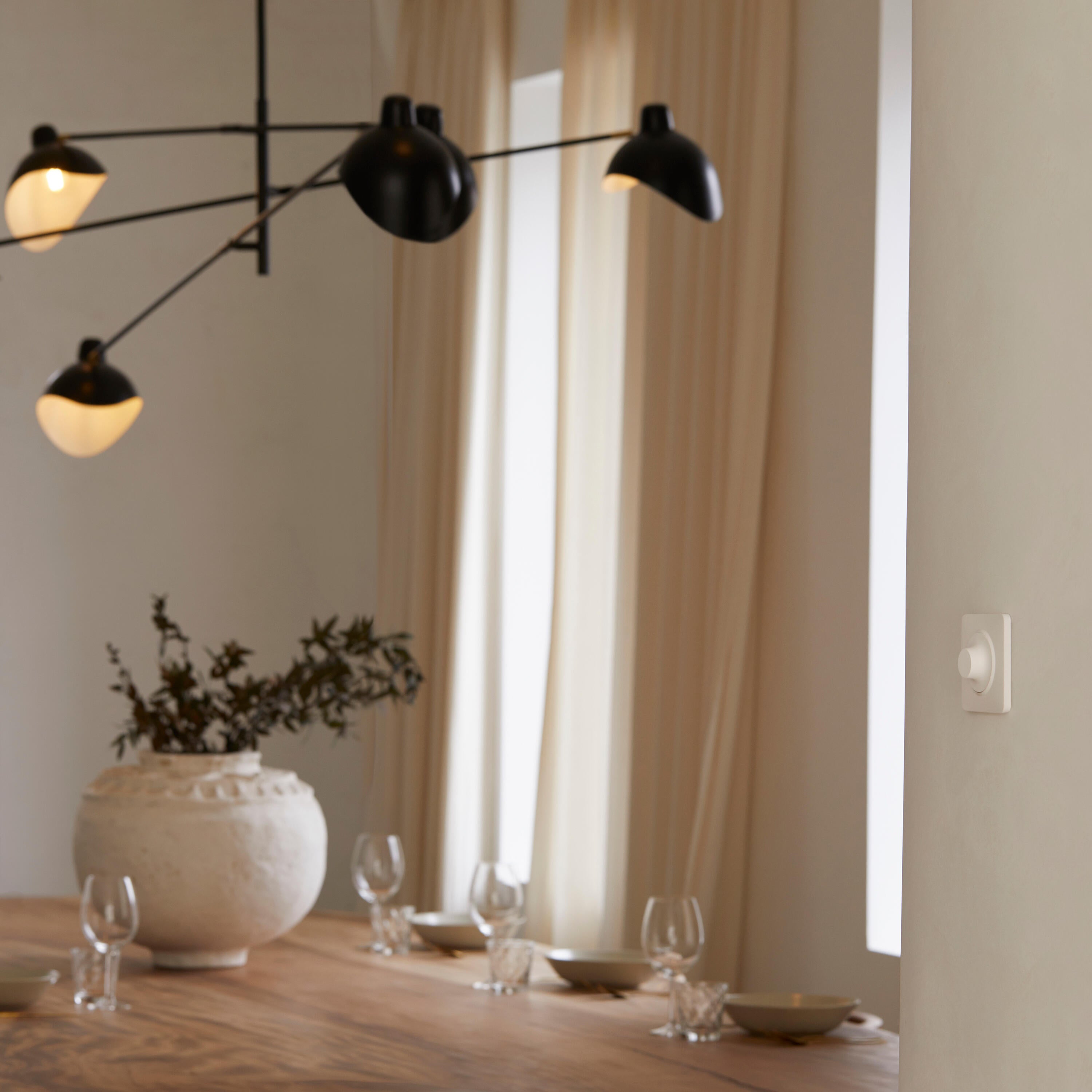 Plaque double Lumia, LEXMAN, blanc - 8