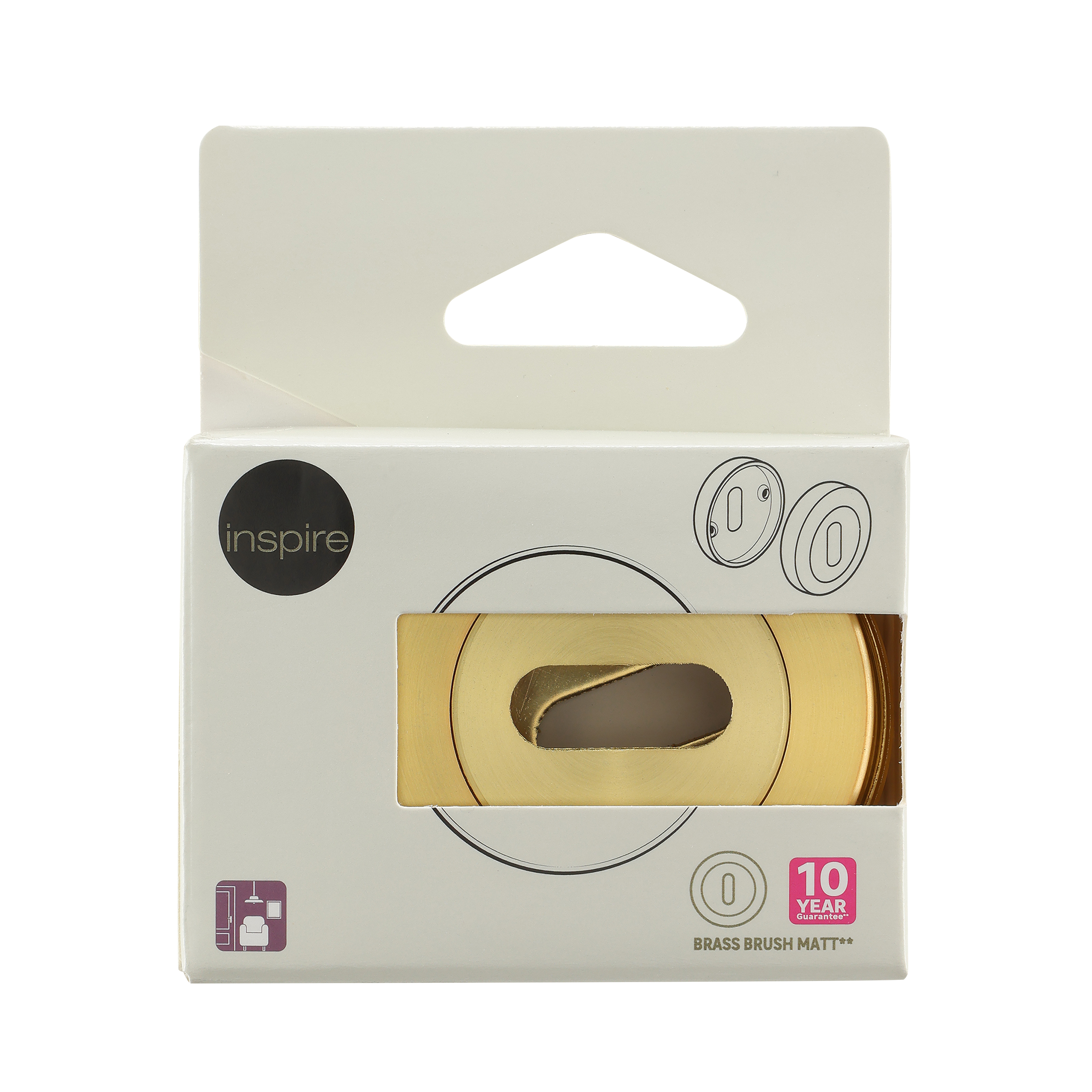 Rozeta podklamkowa na klucz Axel/Birdie złota Inspire - 7