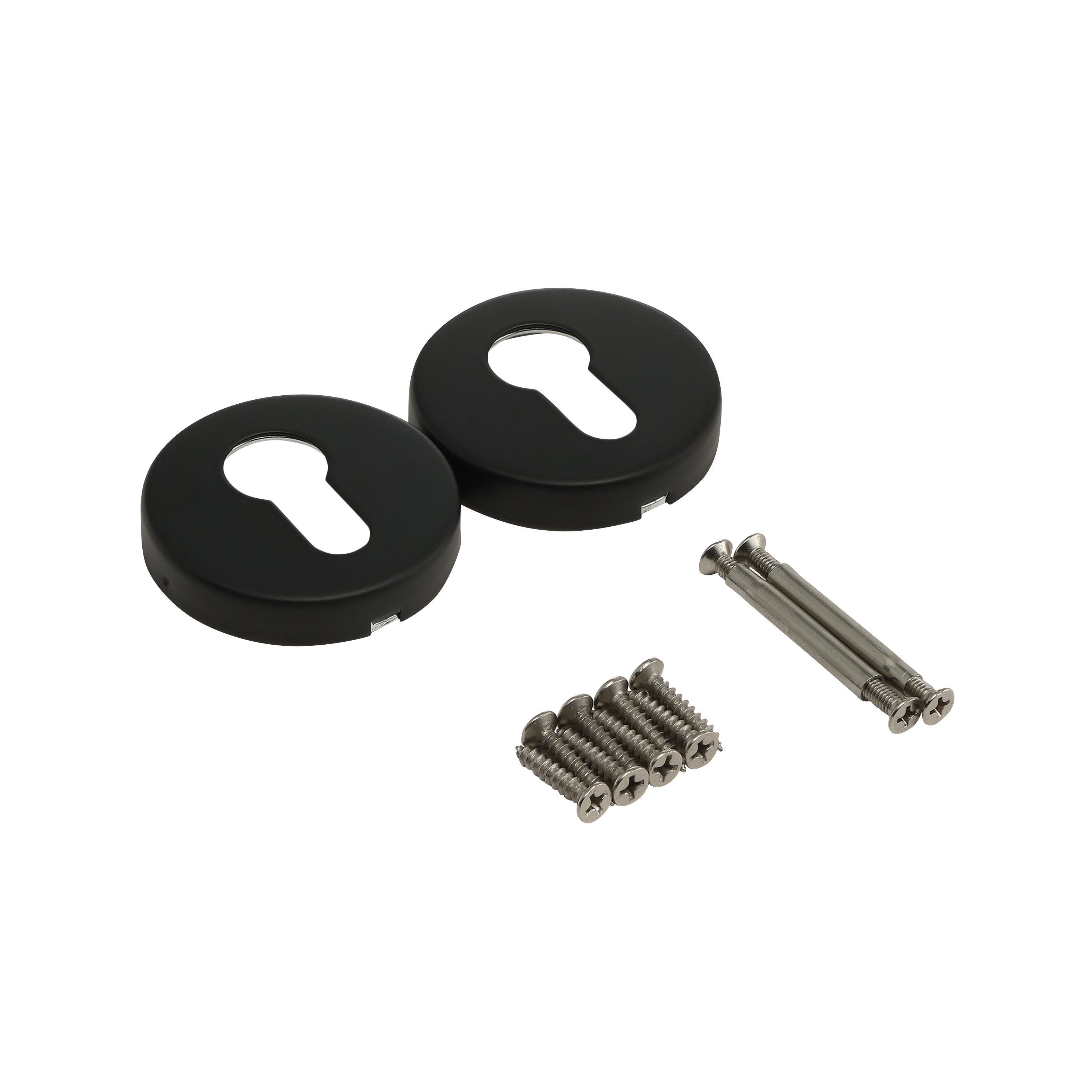 2 rosaces INSPIRE trou de cylindre L1 acier noir mat A1 - 5