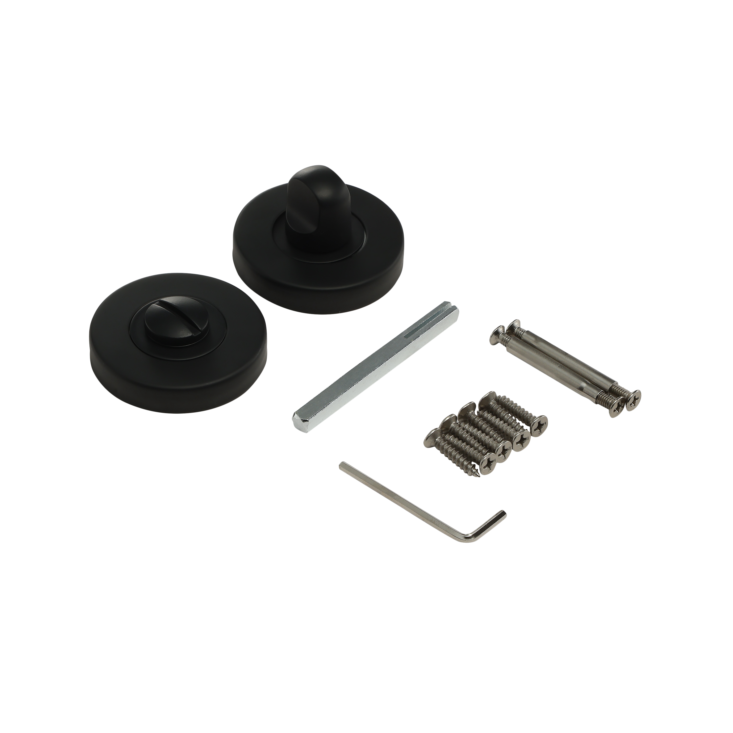 2 rosaces INSPIRE condamnation/décondamnation L1 acier noir mat A1 - 5