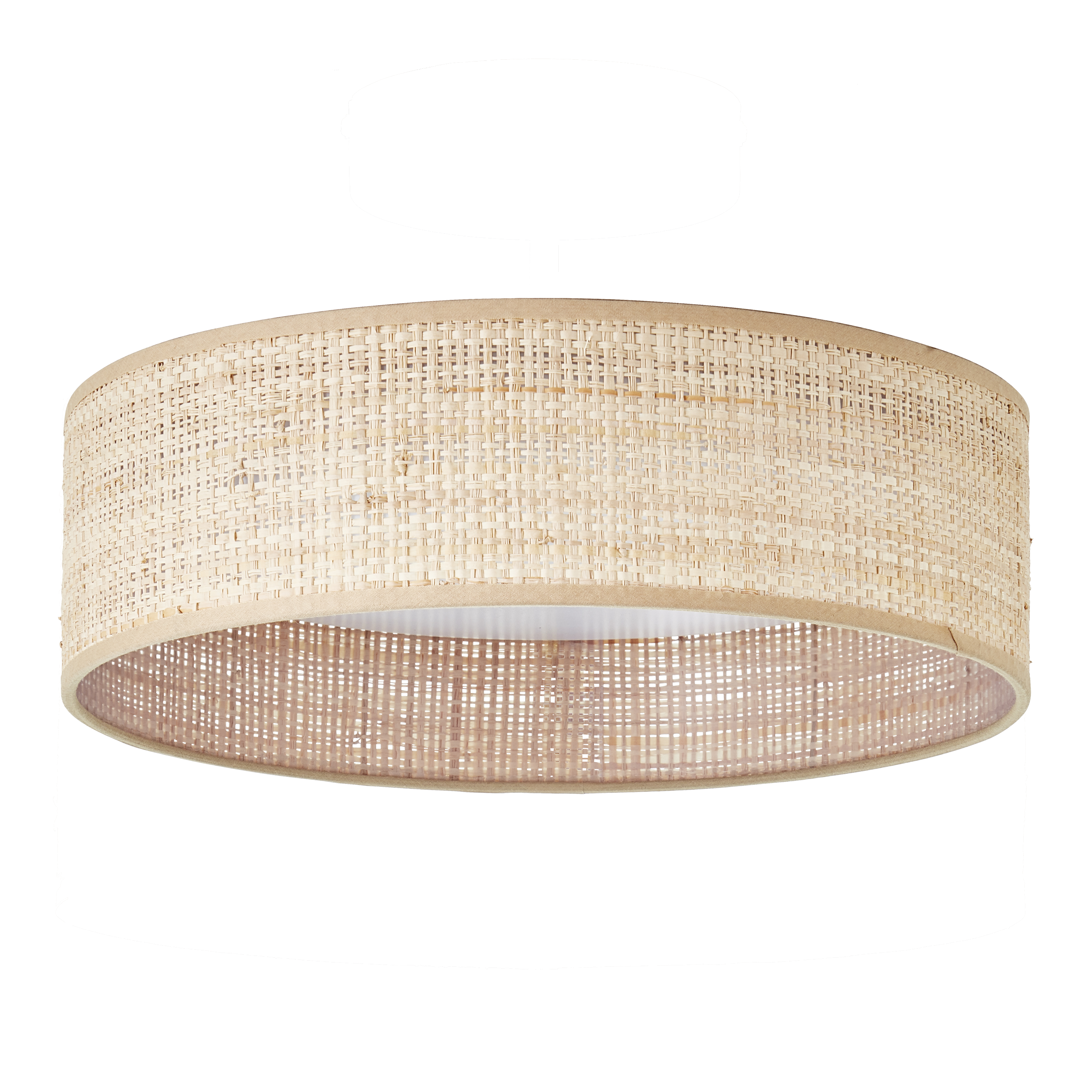 Candeeiro de teto Carvi ráfia LED 2500lm 6500k ⌀33 cm Inspire - 4